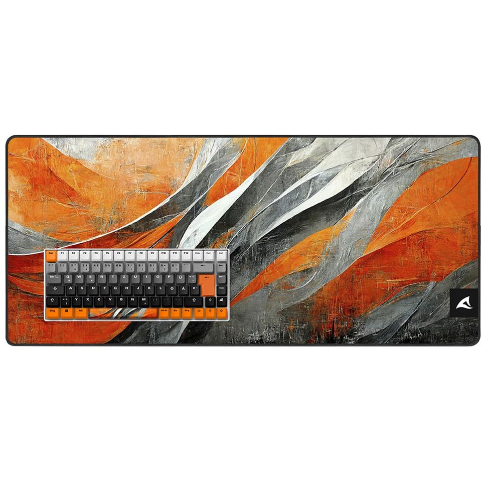 Gaming tipkovnica SHARKOON SKILLER SGK50 S3 Design Bundle D6 (60% format, narančasta/siva)-1