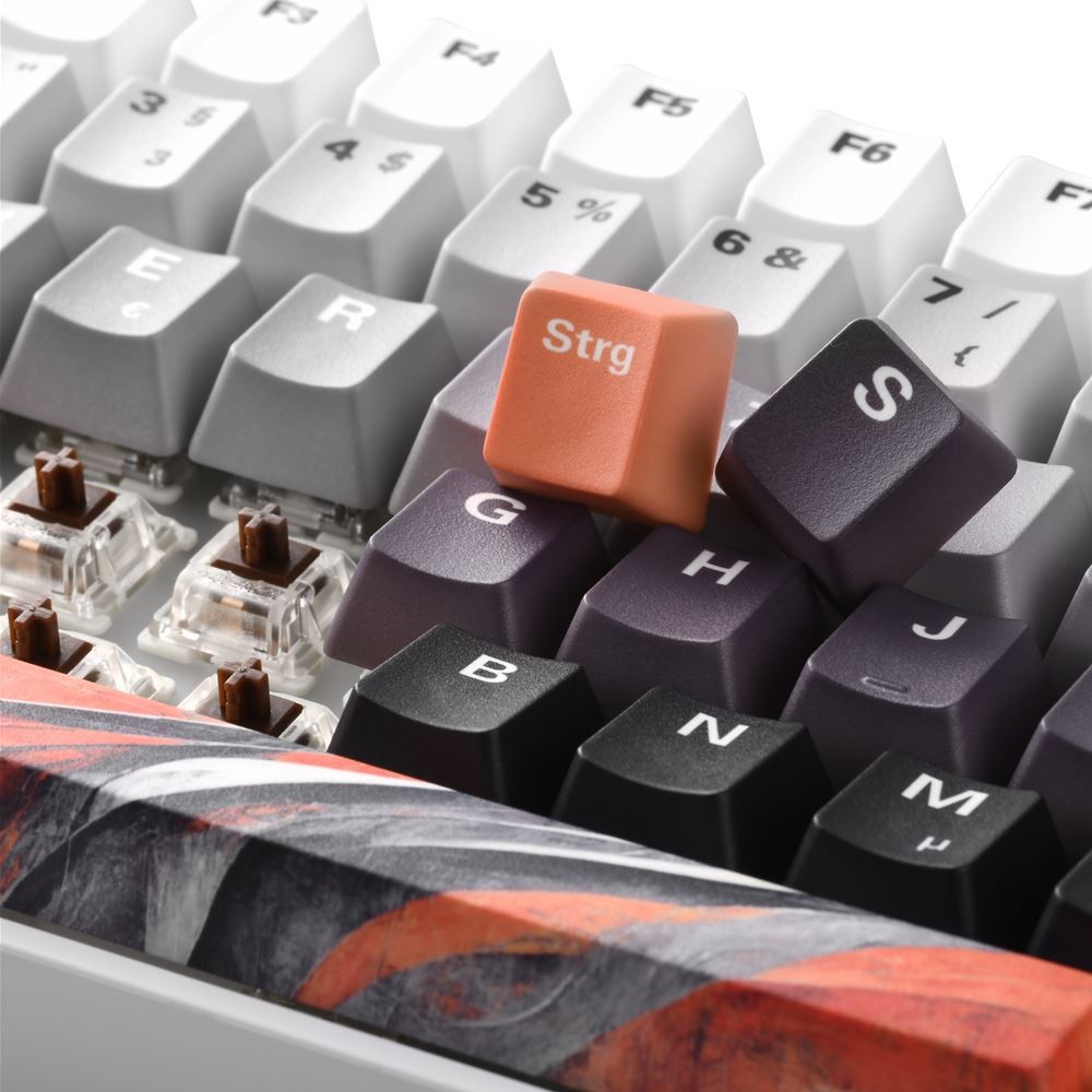Gaming tipkovnica SHARKOON SKILLER SGK50 S3 Design Bundle D6 (60% format, narančasta/siva)-3