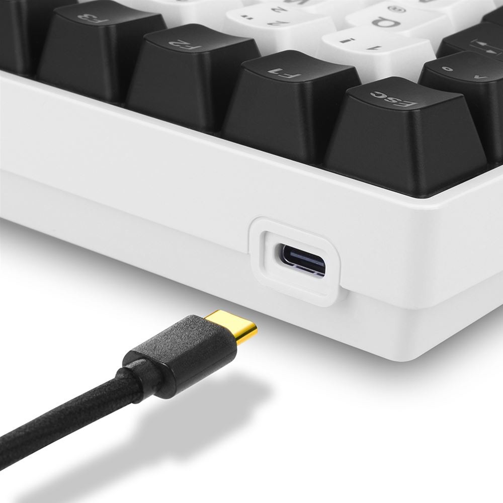 Tipkovnica SHARKOON SKILLER SGK50 S3 (wei. FR-Layout. Gateron Yellow) – internacionalna non HR tipkovnica-6