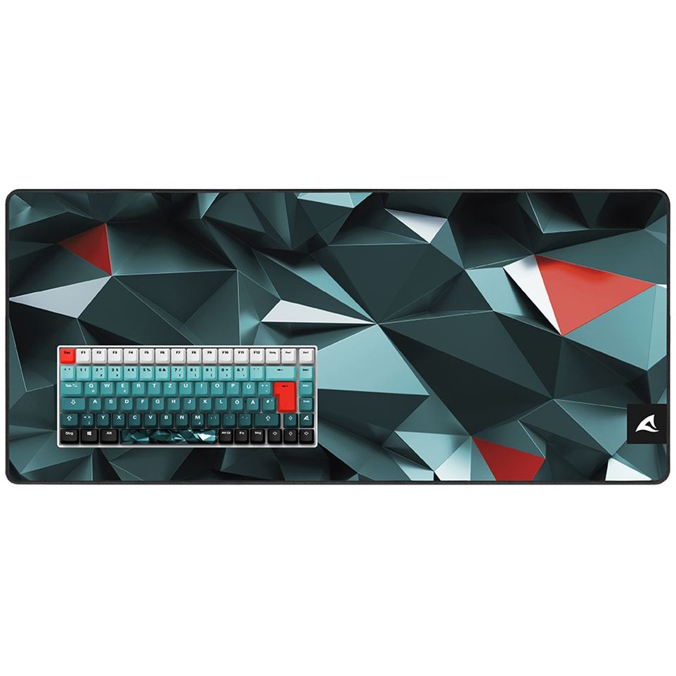 Mehanička tipkovnica SHARKOON SKILLER SGK50 S3 (Design Bundle D1, Hot-Swap, RGB, sivo-zeleno-crvena)-1
