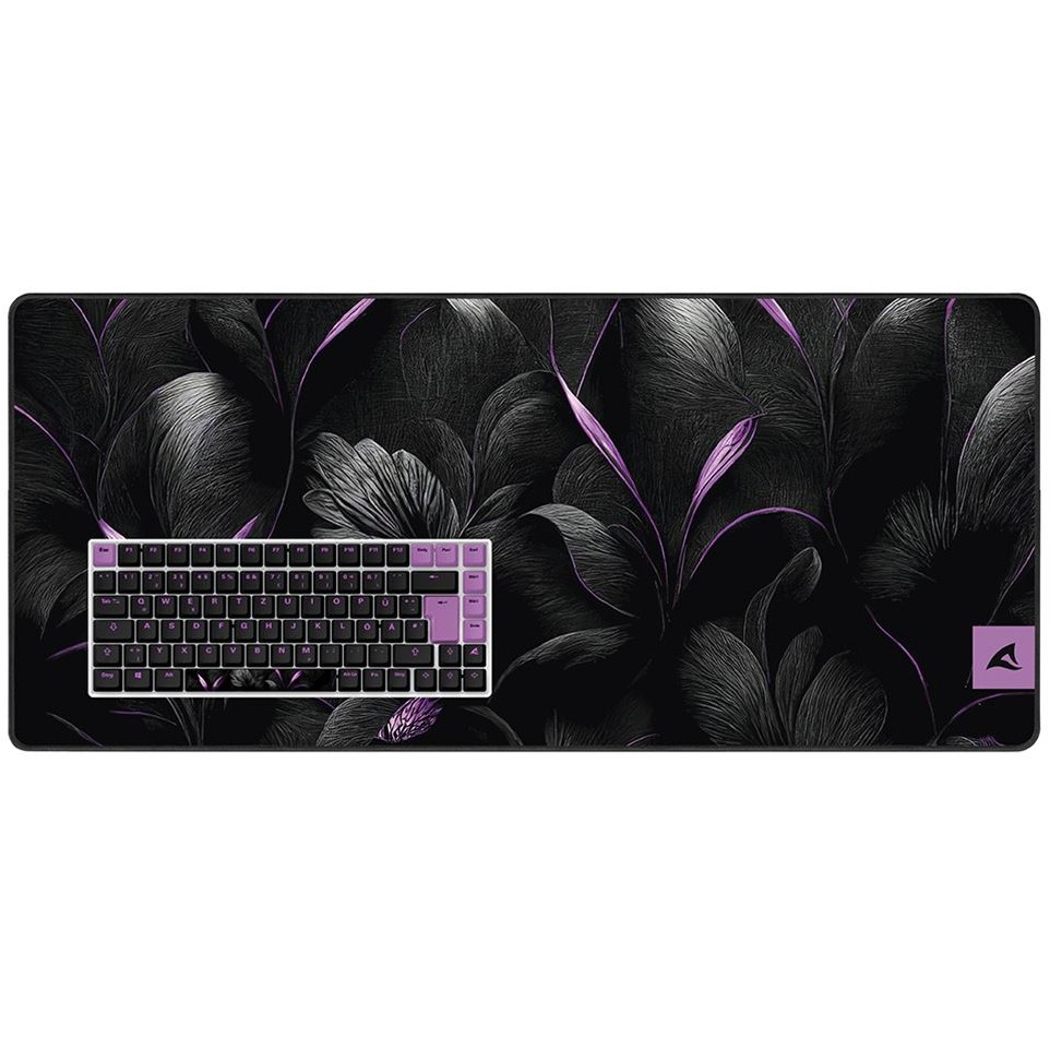 Set tipkovnica i podloga SHARKOON SKILLER SGK50 S3 Design Bundle D2 (crno/ljubičasta)-1