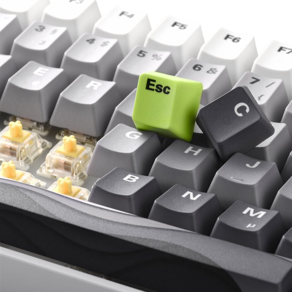 Set tipkovnice i podloge SHARKOON SKILLER SGK50 S3 Design Bundle D5 (siva/neon-zelena)-3