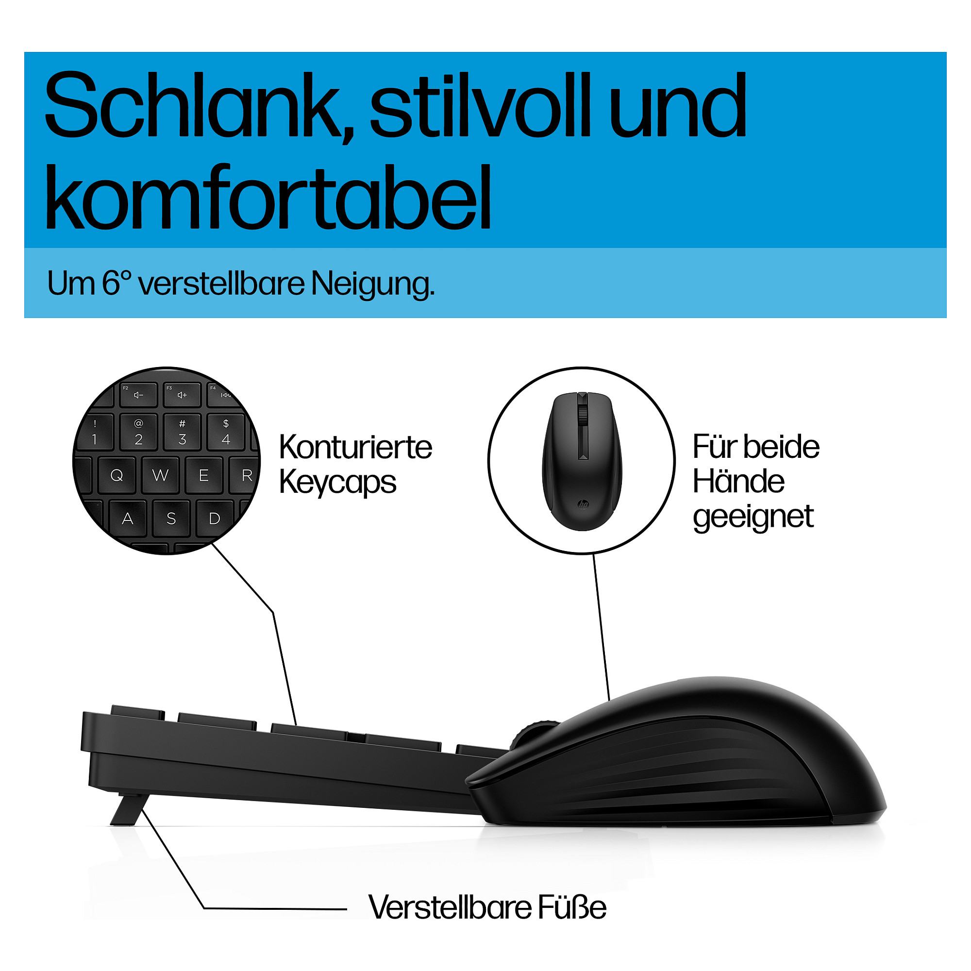 Bežična tipkovnica i miš HP 655 bežični Keyboard and Mouse Combo bijela (DE) – internacionalna non HR tipkovnica-6