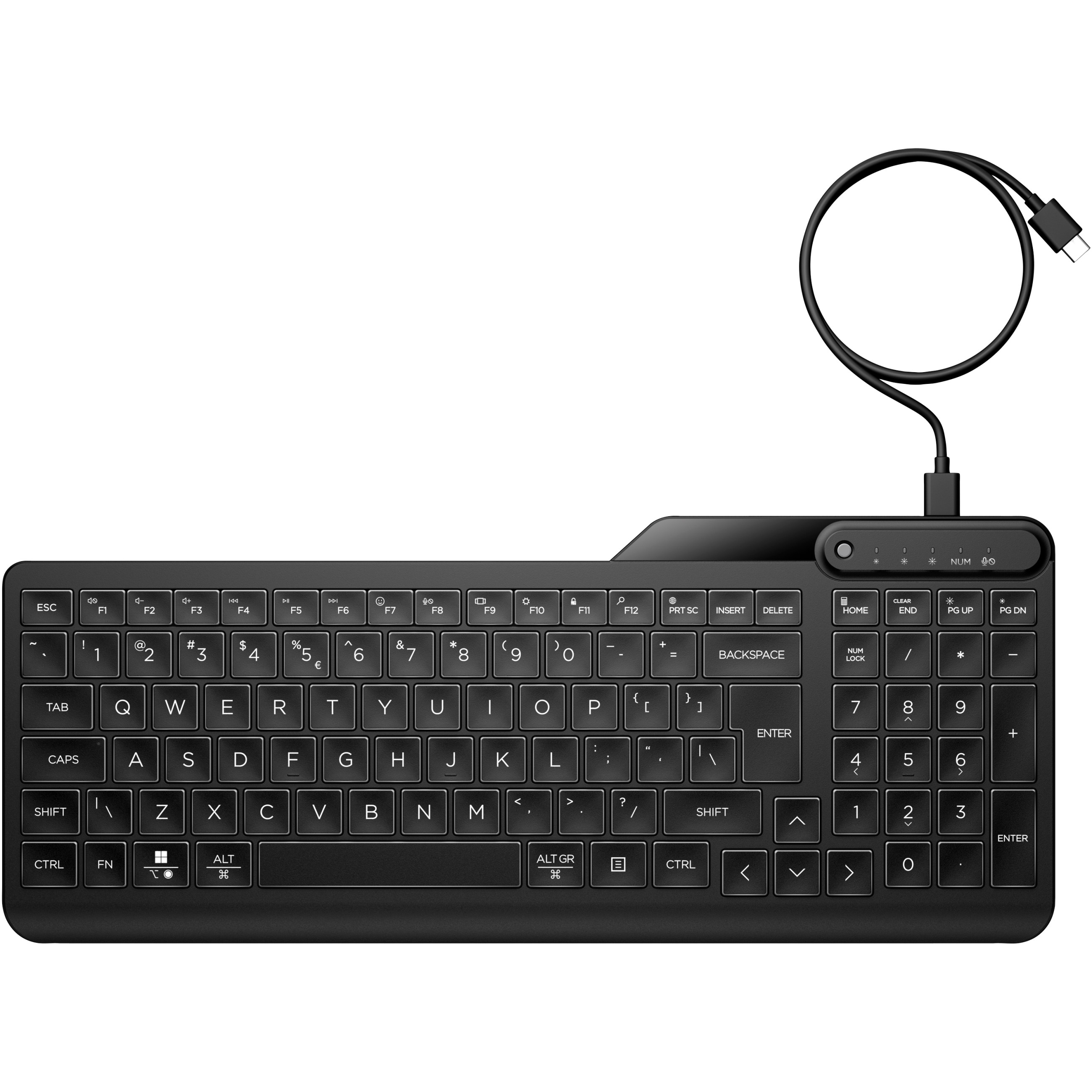 Tipkovnica HP 405 Multi-Device Backlit Wired Keyboard SmartBuy – internacionalna non HR tipkovnica-0
