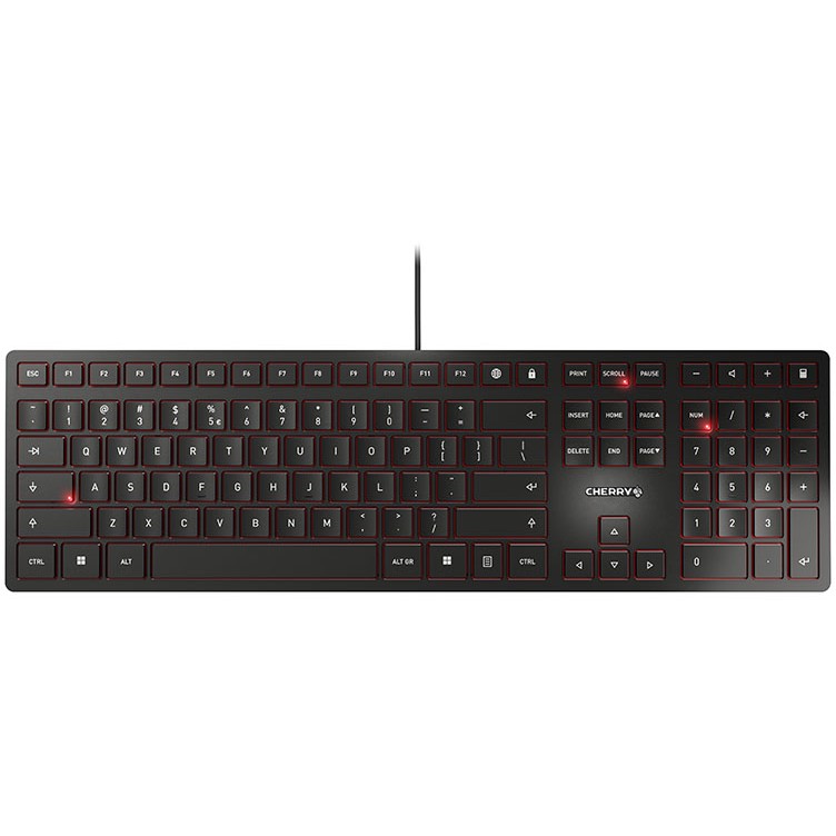 Tipkovnica CHERRY KC 6000 Slim USB crna boja – internacionalna non HR tipkovnica-0