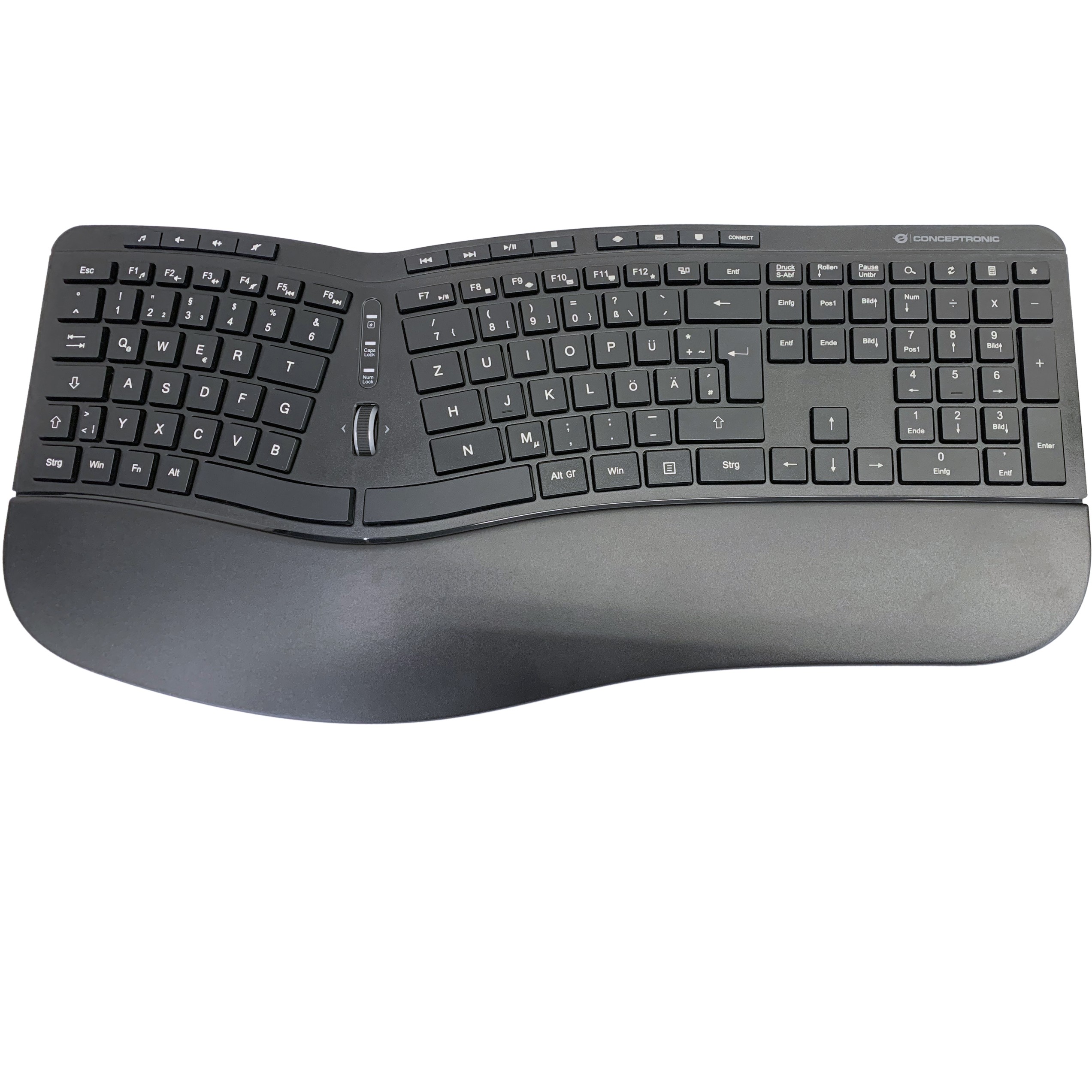 Bežična tipkovnica i miš CONCEPTRONIC bežični Keyboard+Mouse ergo, njemački raspored – internacionalna non HR tipkovnica-1