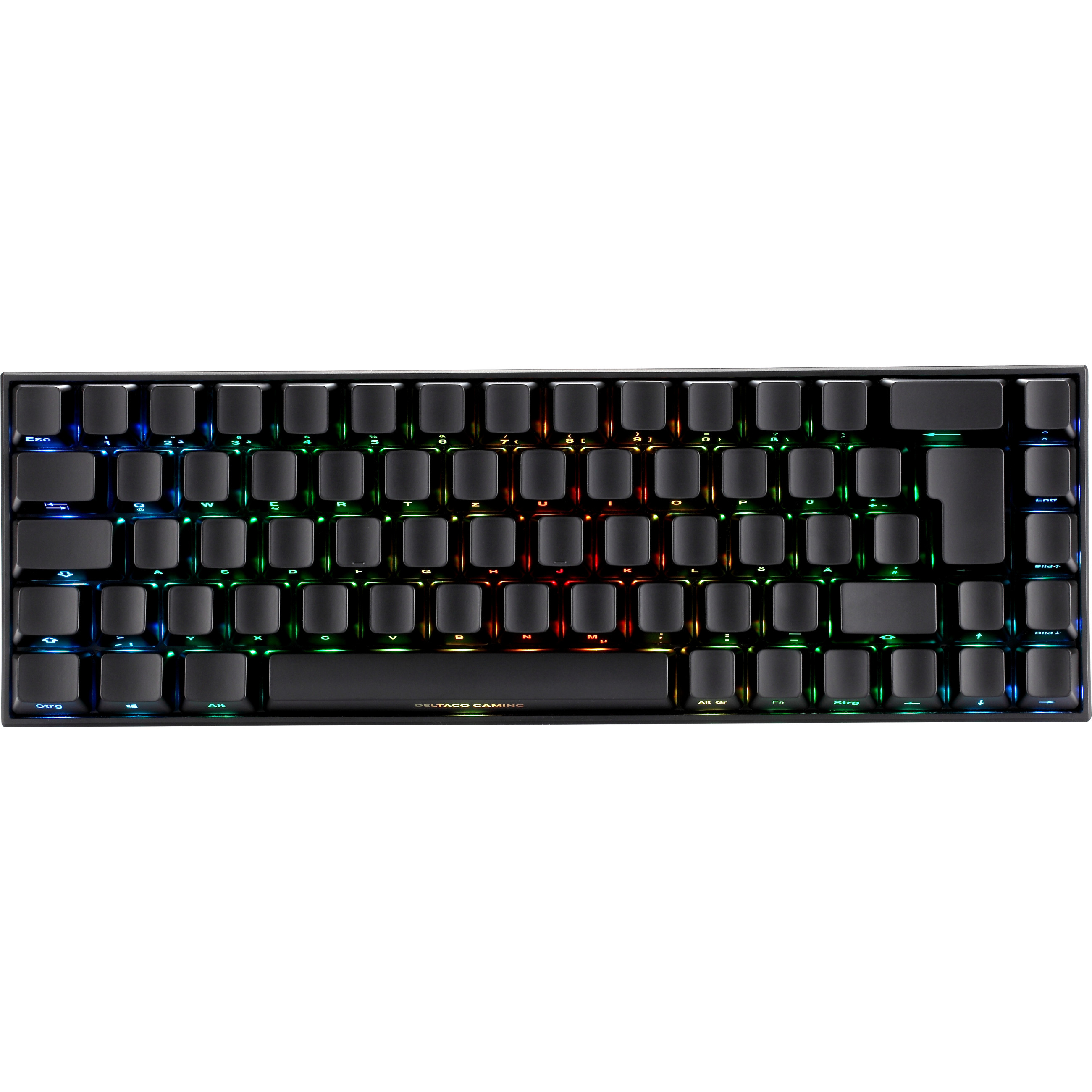 Gaming tipkovnica DELTACO DK440R bežična, crna – internacionalna non HR tipkovnica-1