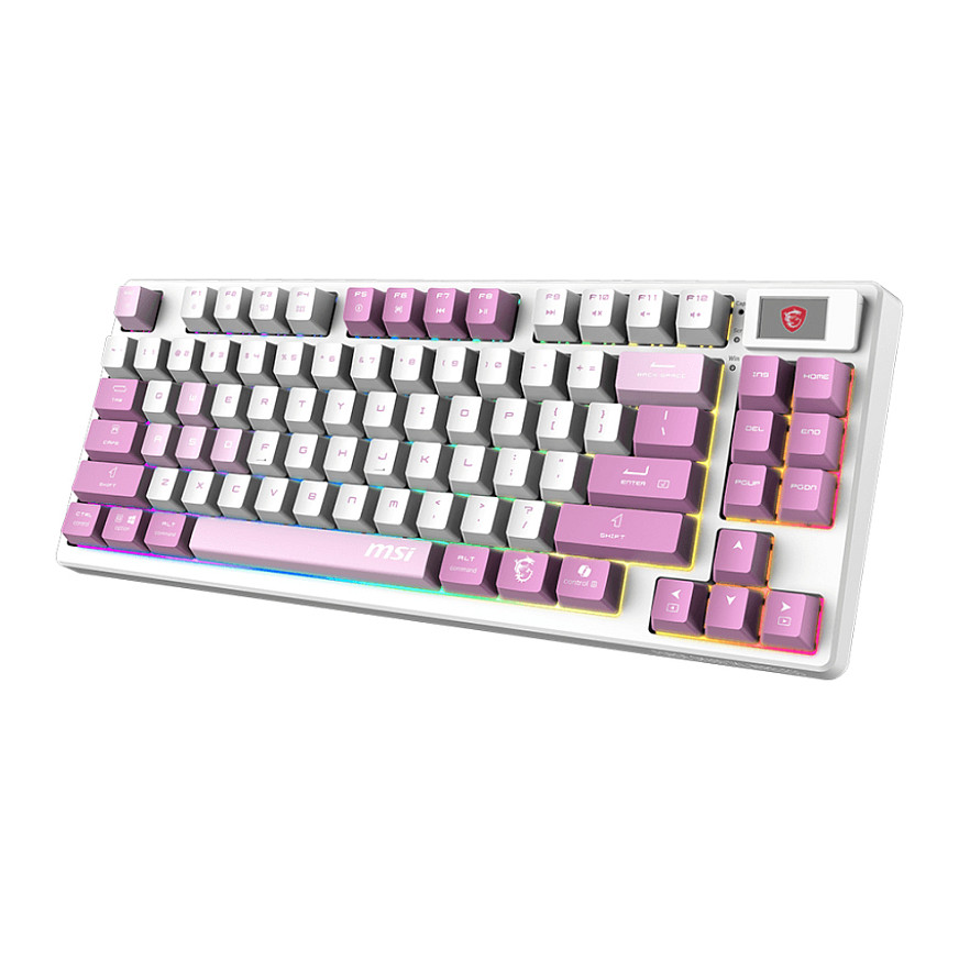 Tipkovnica MSI FORGE GK600 TKL W Violet Gaming Keyboard – internacionalna non HR tipkovnica-2