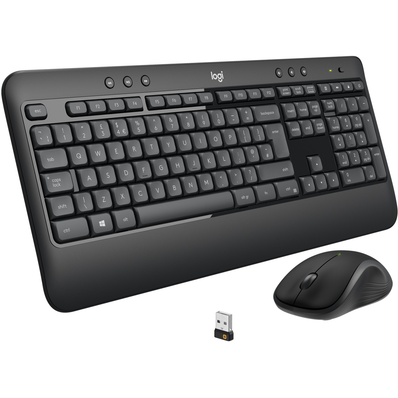 Bežični set tipkovnice i miša LOGITECH MK540 Advanced, QWERTZ raspored, njemački – internacionalna non HR tipkovnica