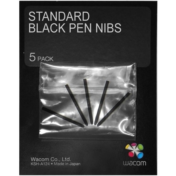 Set vrhova za olovku WACOM Standard (5 kom, crni)-1