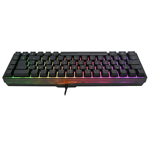 Tipkovnica DELTACO DK240 mini 60% USB RGB crna boja – internacionalna non HR tipkovnica-0