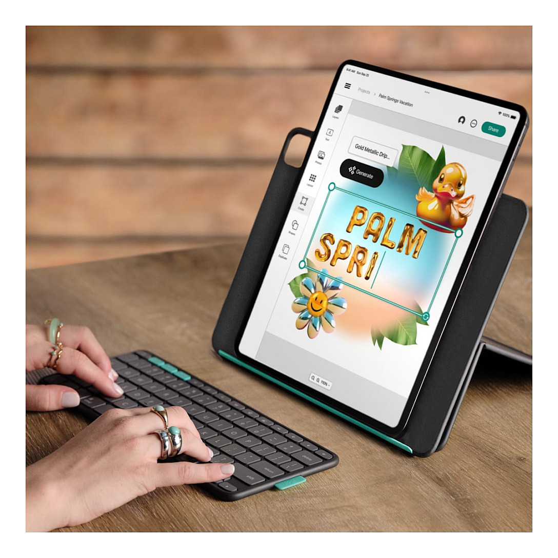 Futrola LOGITECH FLIP FOLIO - GRAPHITE - DEU – internacionalna non HR tipkovnica-1