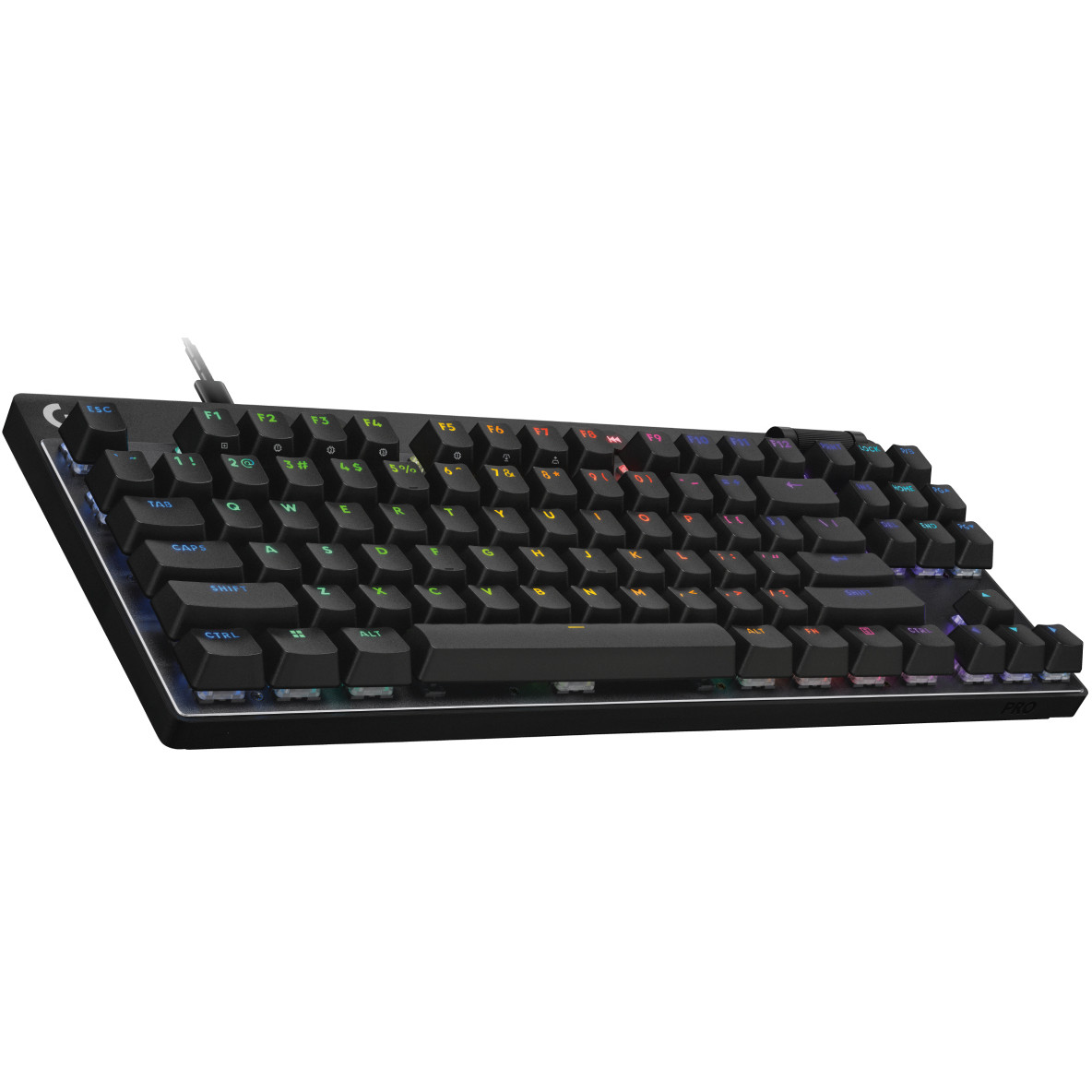 Tipkovnica LOGITECH PRO X TKL RAPID žična gaming (magnetni analogni prekidači, Rapid Trigger, LIGHTSYNC RGB), crna – internacionalna non HR tipkovnica-1