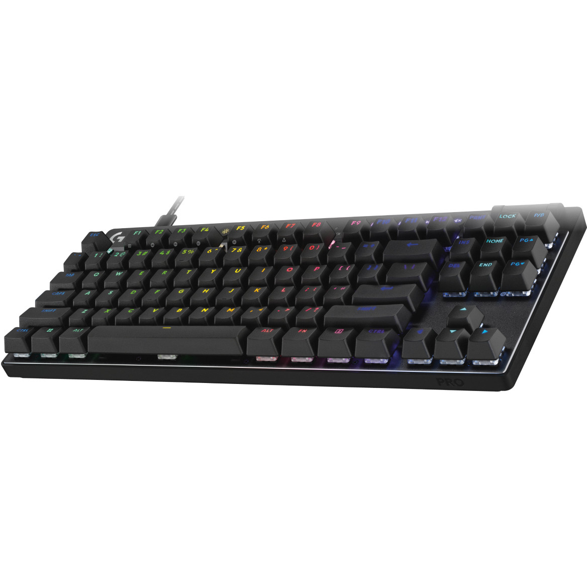 Tipkovnica LOGITECH PRO X TKL RAPID žična gaming (magnetni analogni prekidači, Rapid Trigger, LIGHTSYNC RGB), crna – internacionalna non HR tipkovnica-2