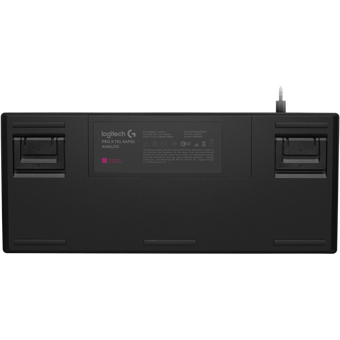 Tipkovnica LOGITECH PRO X TKL RAPID žična gaming (magnetni analogni prekidači, Rapid Trigger, LIGHTSYNC RGB), crna – internacionalna non HR tipkovnica-3