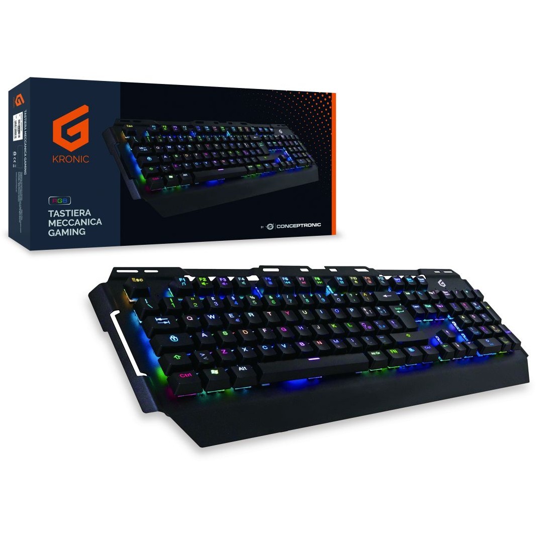 Gaming tipkovnica CONCEPTRONIC RGB IT Blue Switch – internacionalna non HR tipkovnica-1