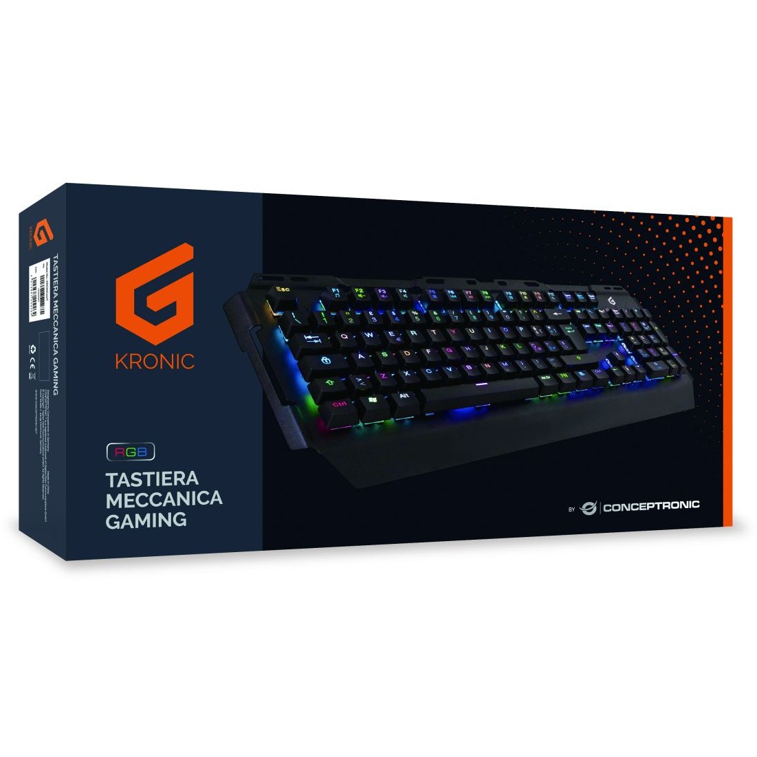 Gaming tipkovnica CONCEPTRONIC RGB IT Blue Switch – internacionalna non HR tipkovnica-2