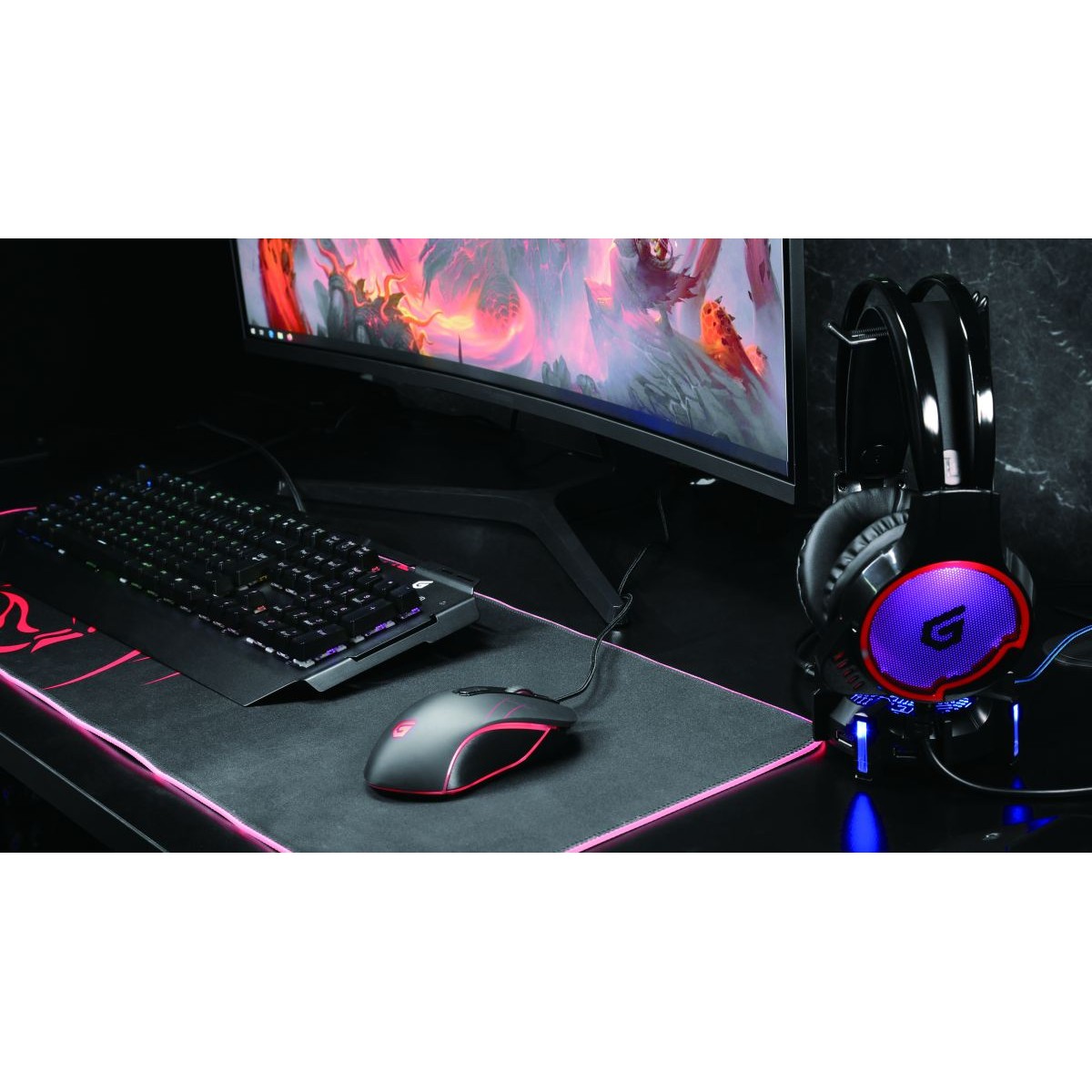 Gaming tipkovnica CONCEPTRONIC RGB IT Blue Switch – internacionalna non HR tipkovnica-5