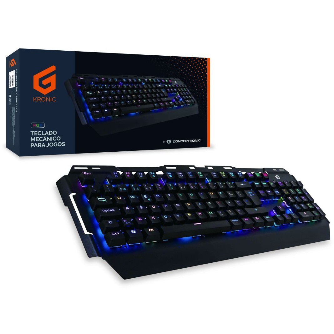 Gaming tipkovnica CONCEPTRONIC RGB PT Blue Switch – internacionalna non HR tipkovnica-1