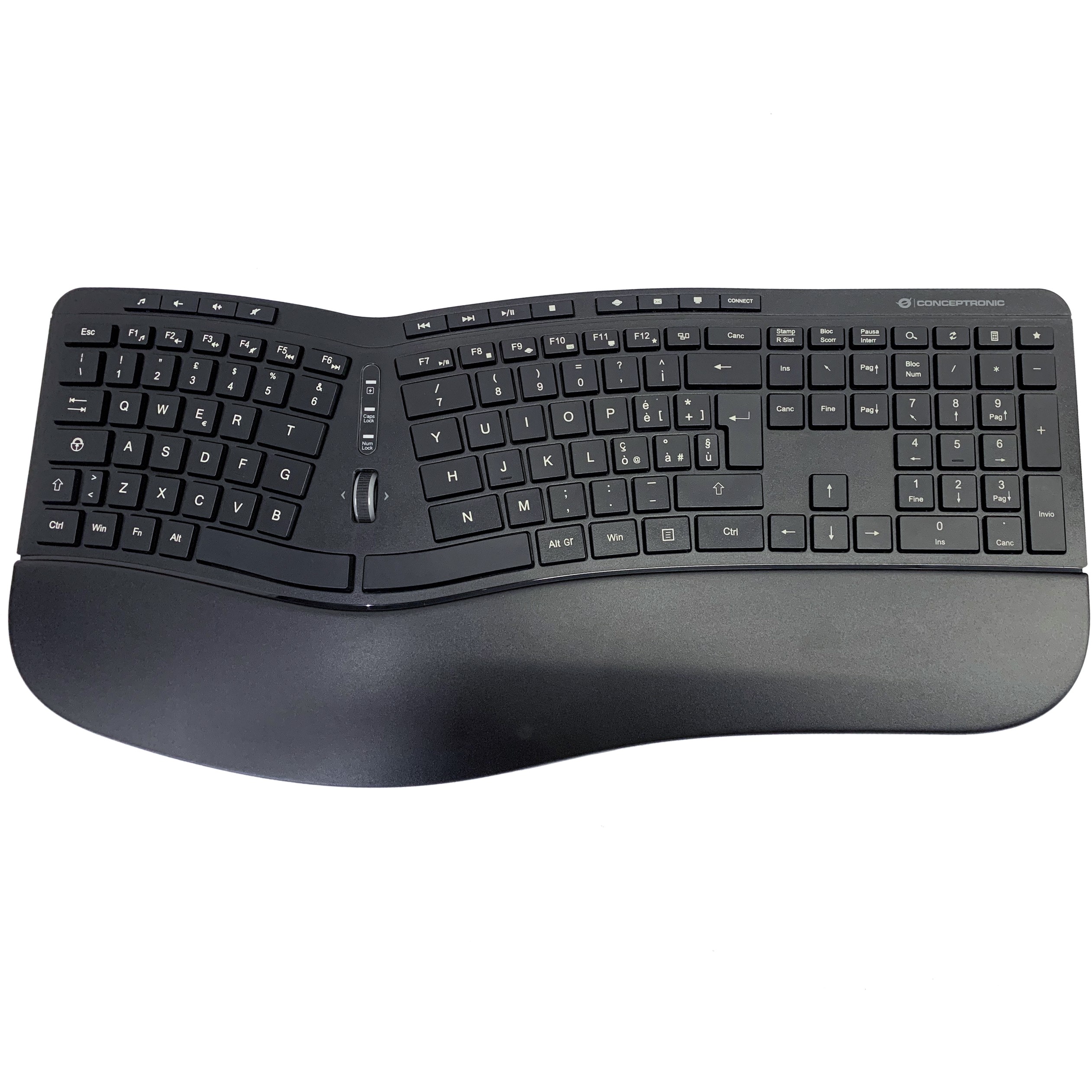 Bežična tipkovnica i miš CONCEPTRONIC bežični Keyboard+Mouse ergo (talijanska tipkovnica) – internacionalna non HR tipkovnica-1