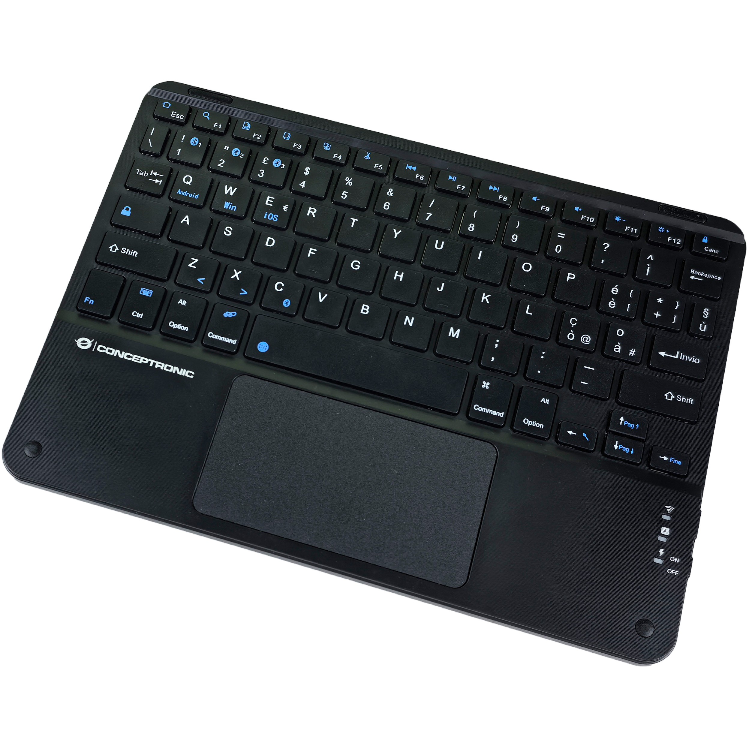 Bežična tipkovnica CONCEPTRONIC 10" crna boja – internacionalna non HR tipkovnica-3