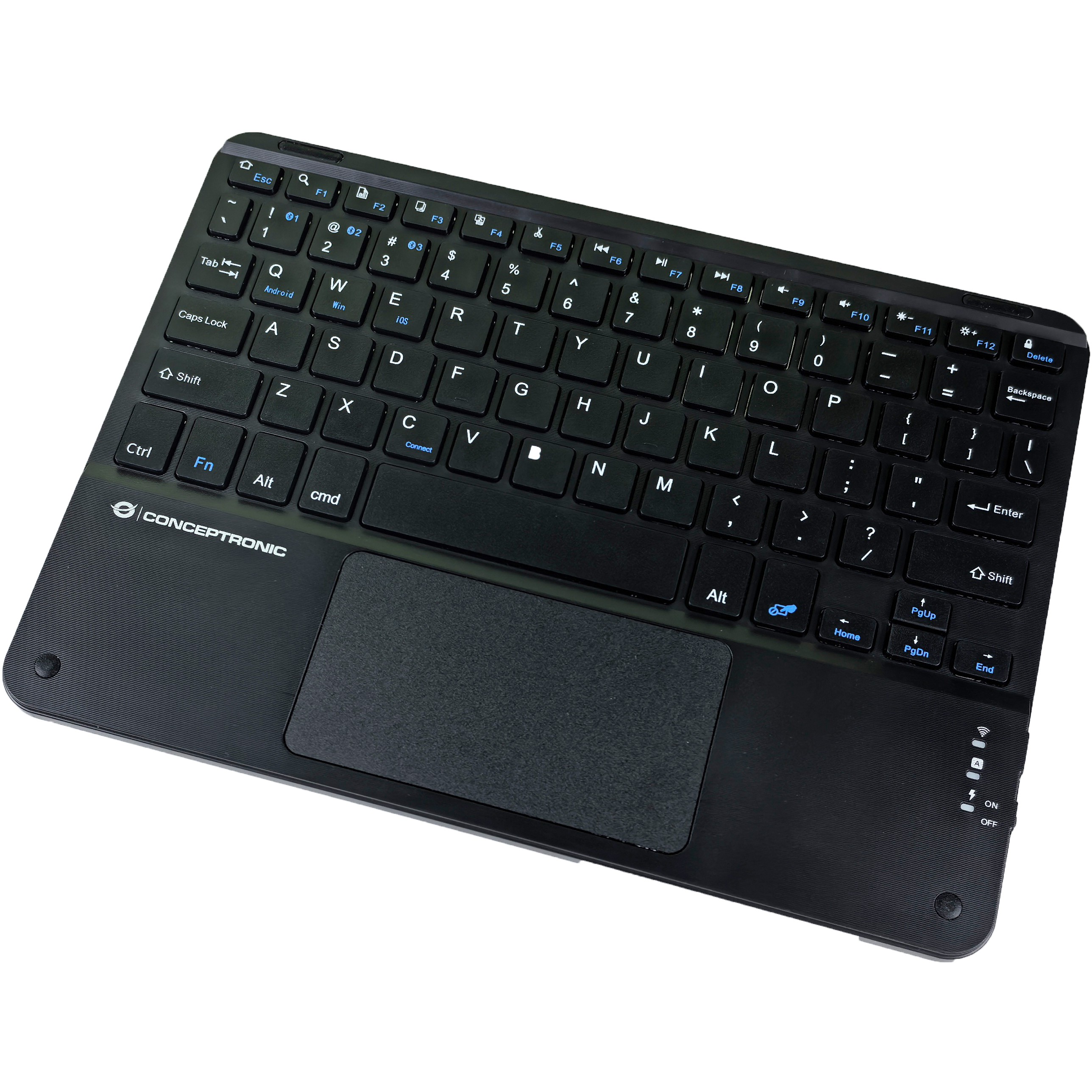 Bežična tipkovnica CONCEPTRONIC QWERTY-Layout US/EN 10" sw – internacionalna non HR tipkovnica-3