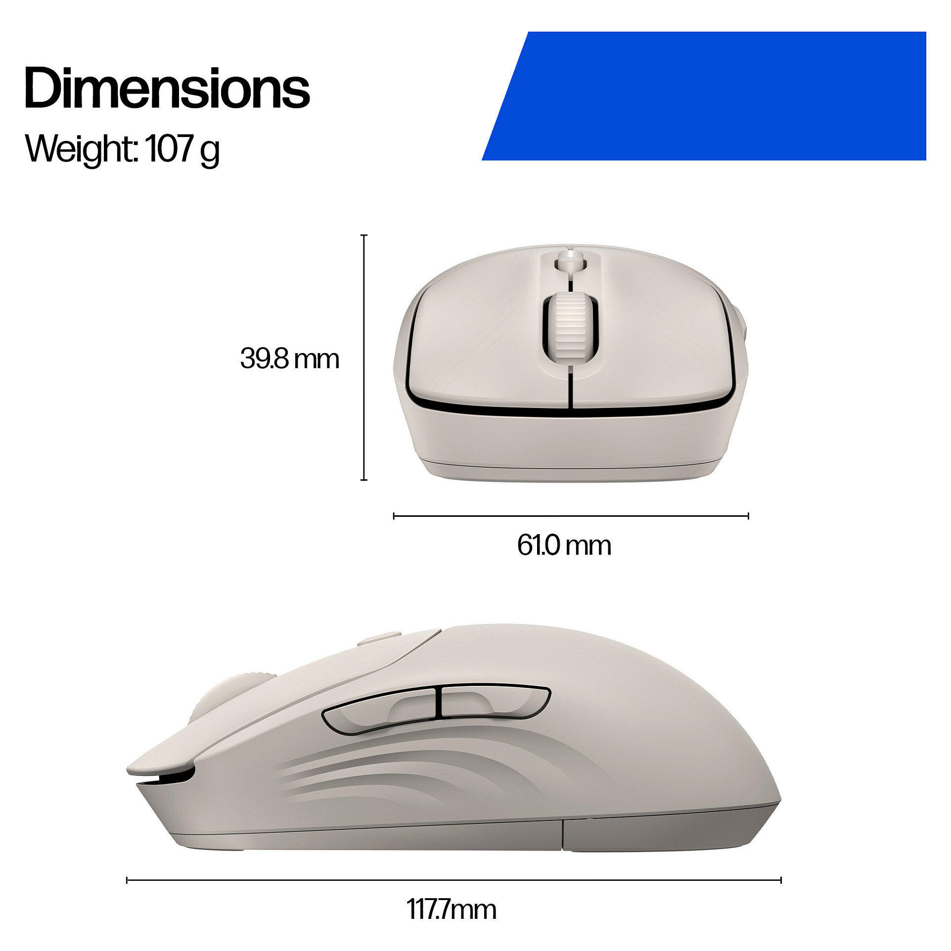 Misa HP 400 Quiet Maple bežični Mouse EURO-19