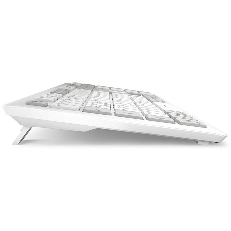 Tipkovnica SHARKOON OfficePal K30W DE Layout Rubberdome bijela – internacionalna non HR tipkovnica-4