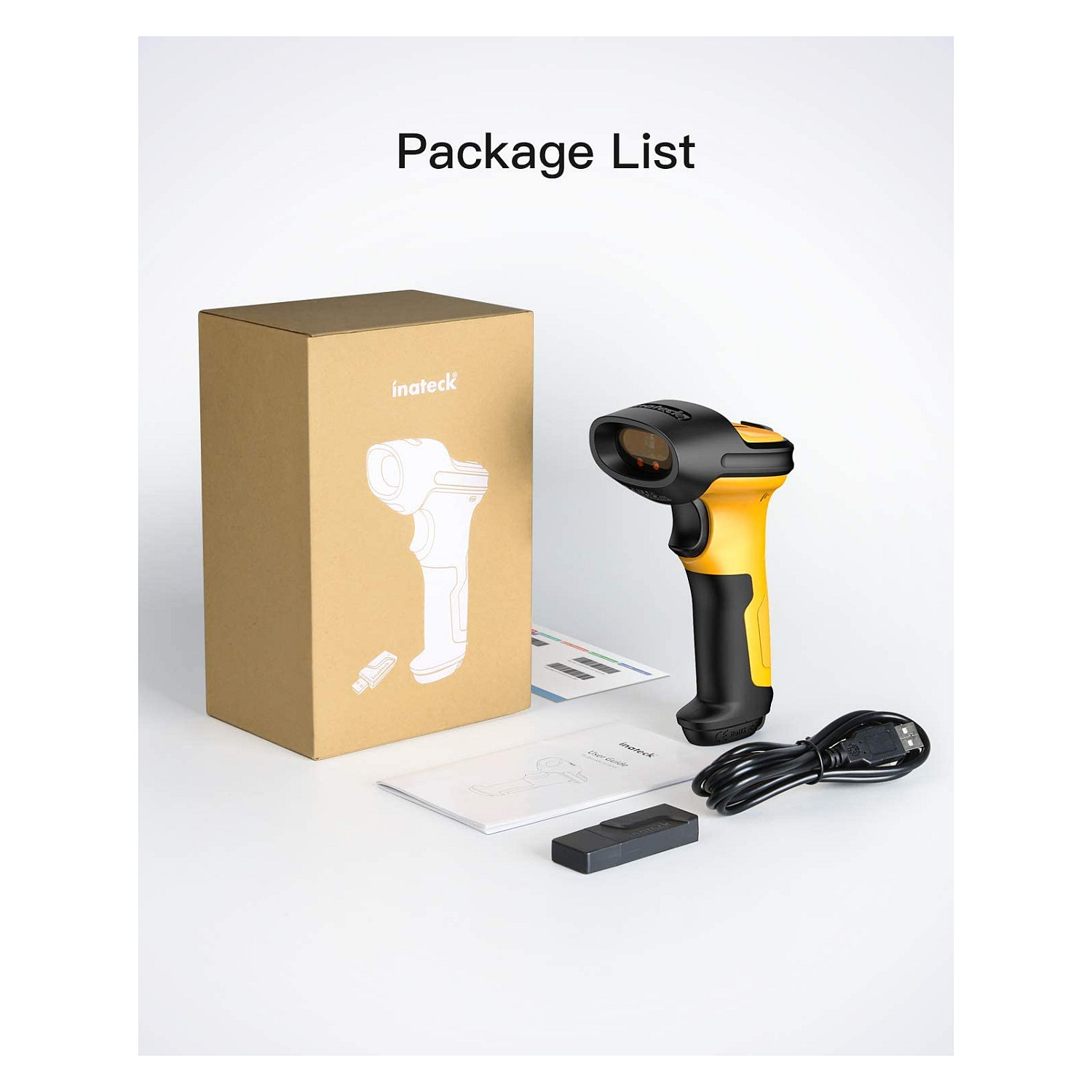 Barcodescanner INATECK P6 žuta boja-5