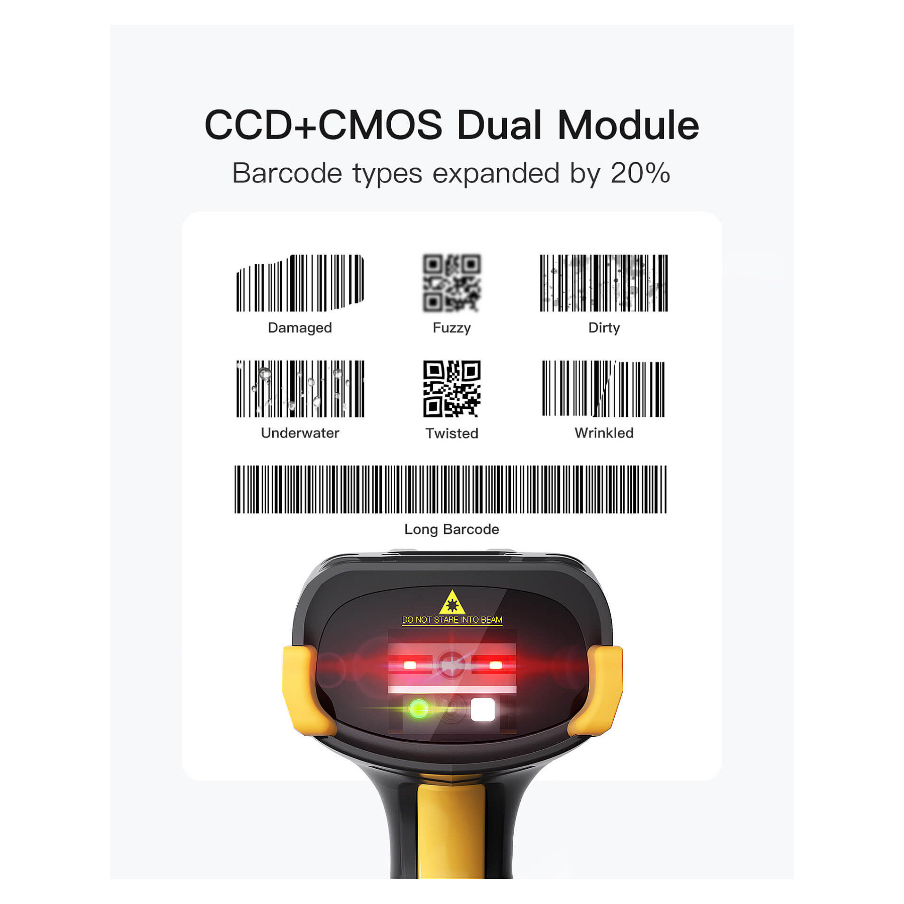 Barcodescanner inateck Pro 8 black-2