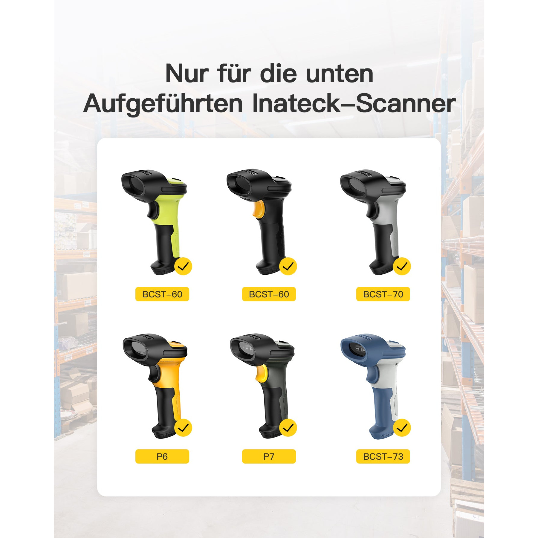 Barcodescanner INATECK BS04001 crna boja-1