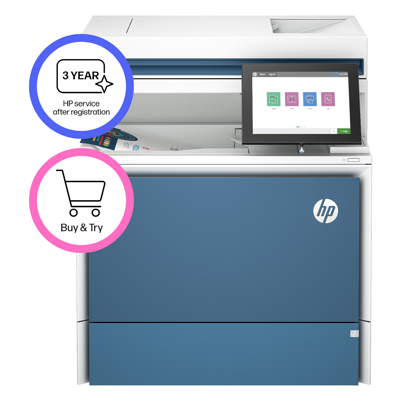 Višenamjenski uređaj HP LASERJET COLOR ENTERPRISE MFP 5800DN 3in1 A4 LAN ADF Duplex-8