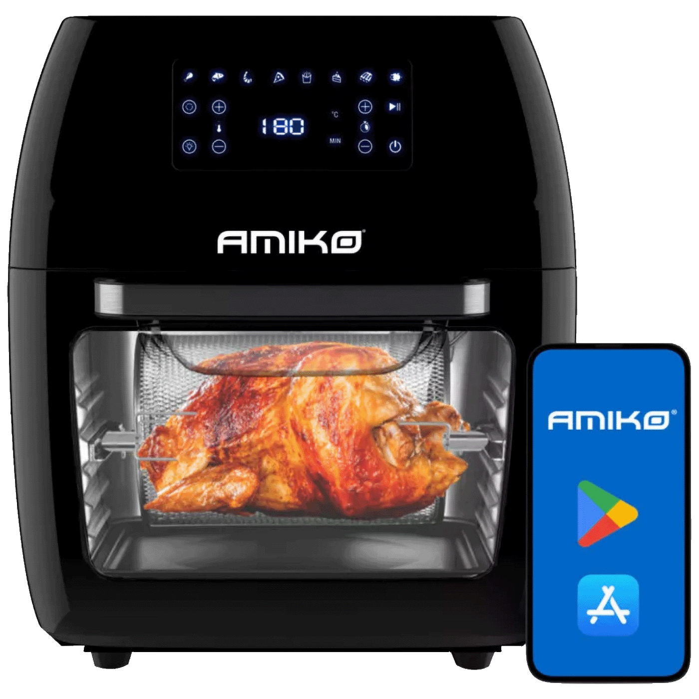 Friteza na vrući zrak AMIKO A80 WiFi 1700W, 12 lit., WiFi