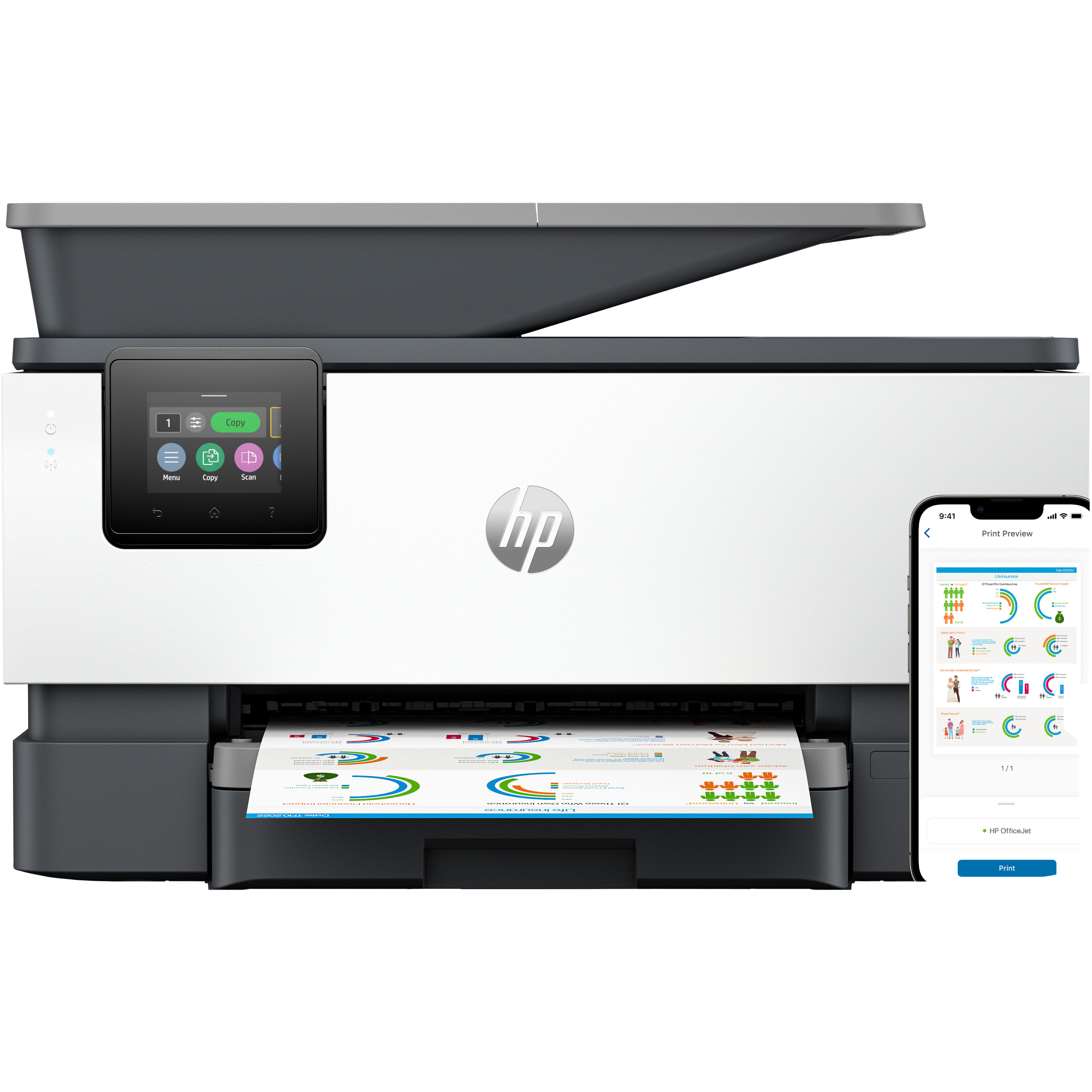 Multifunkcijski pisač HP OFFICEJET PRO 9120e 4in1 (A4, LAN, WLAN, ADF, Duplex)