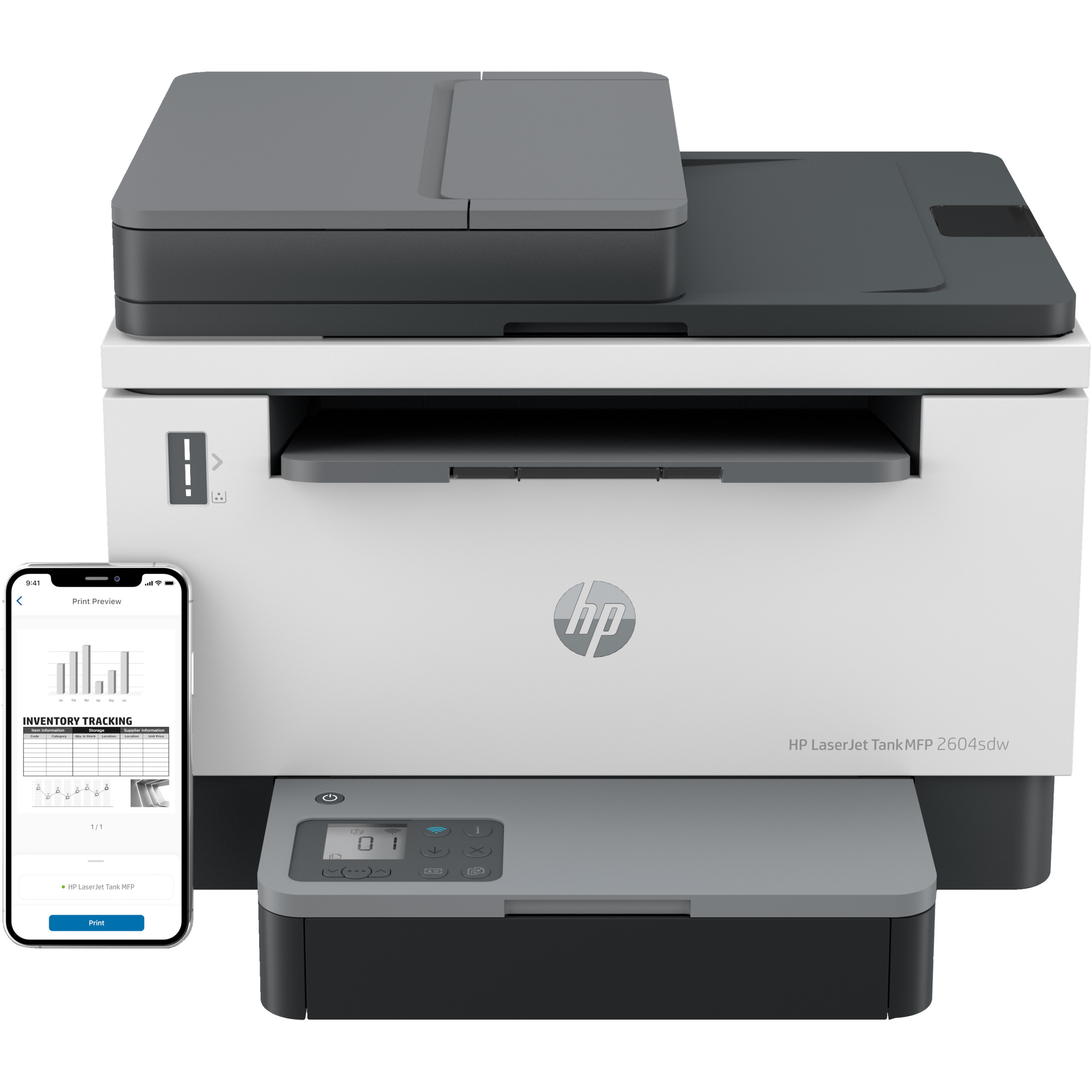 Multifunkcijski pisač HP LaserJet Tank MFP 2604sdw 3in1 (A4, LAN, WiFi, ADF, Duplex)-5
