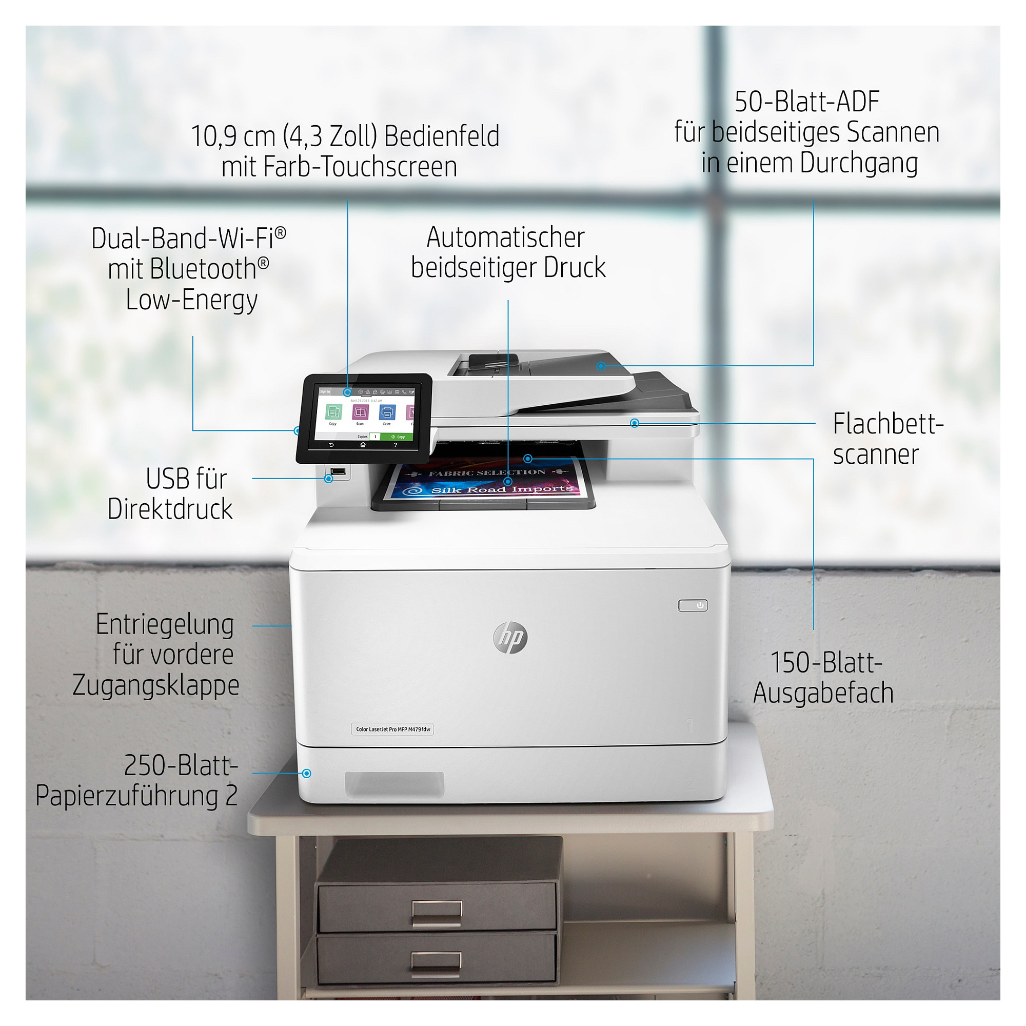 Višenamjenski uređaj FL HP COLOR LASERJET PRO MFP M479DW 3in1 (A4, LAN, WiFi, Duplex, ADF)-15