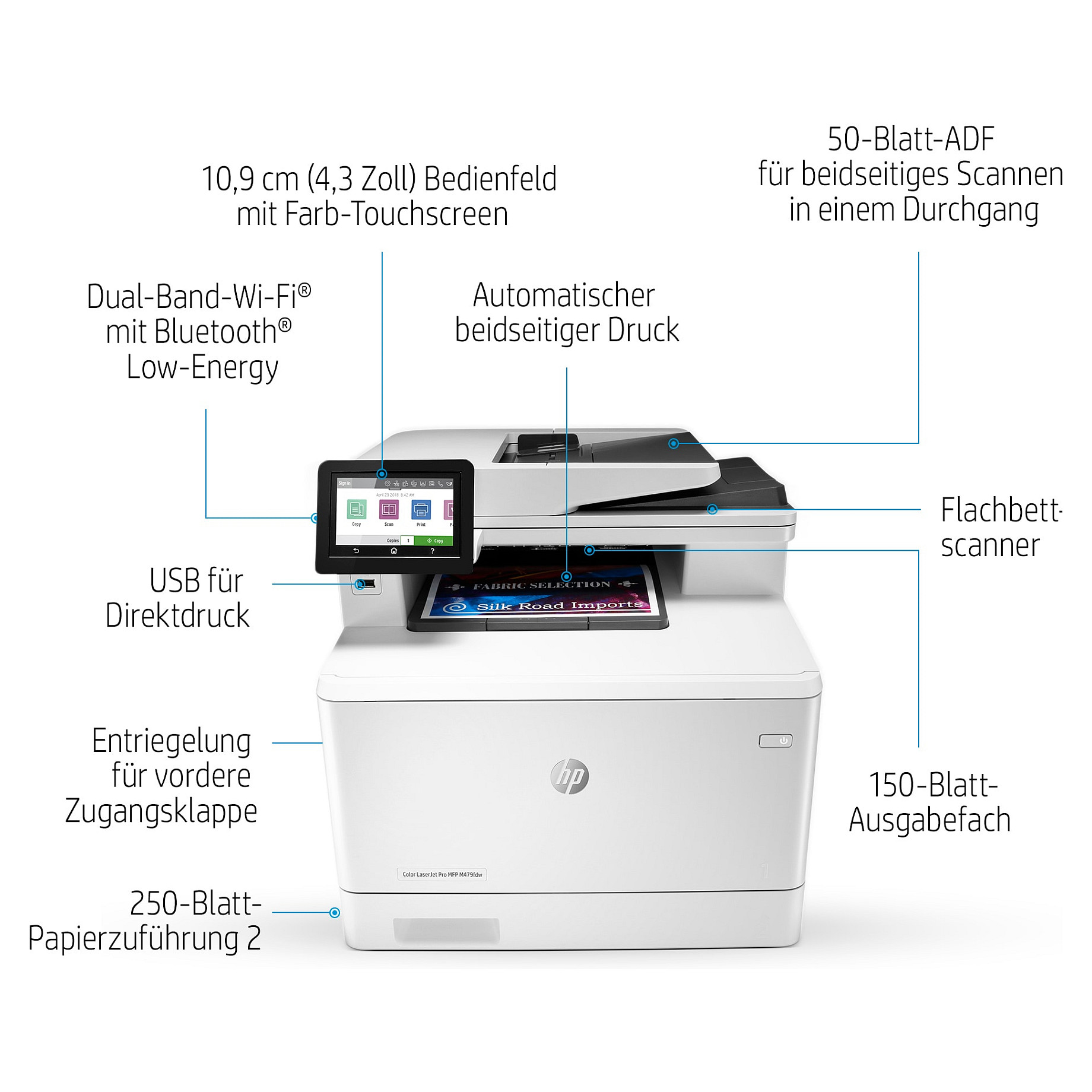 Višenamjenski uređaj FL HP COLOR LASERJET PRO MFP M479DW 3in1 (A4, LAN, WiFi, Duplex, ADF)-22