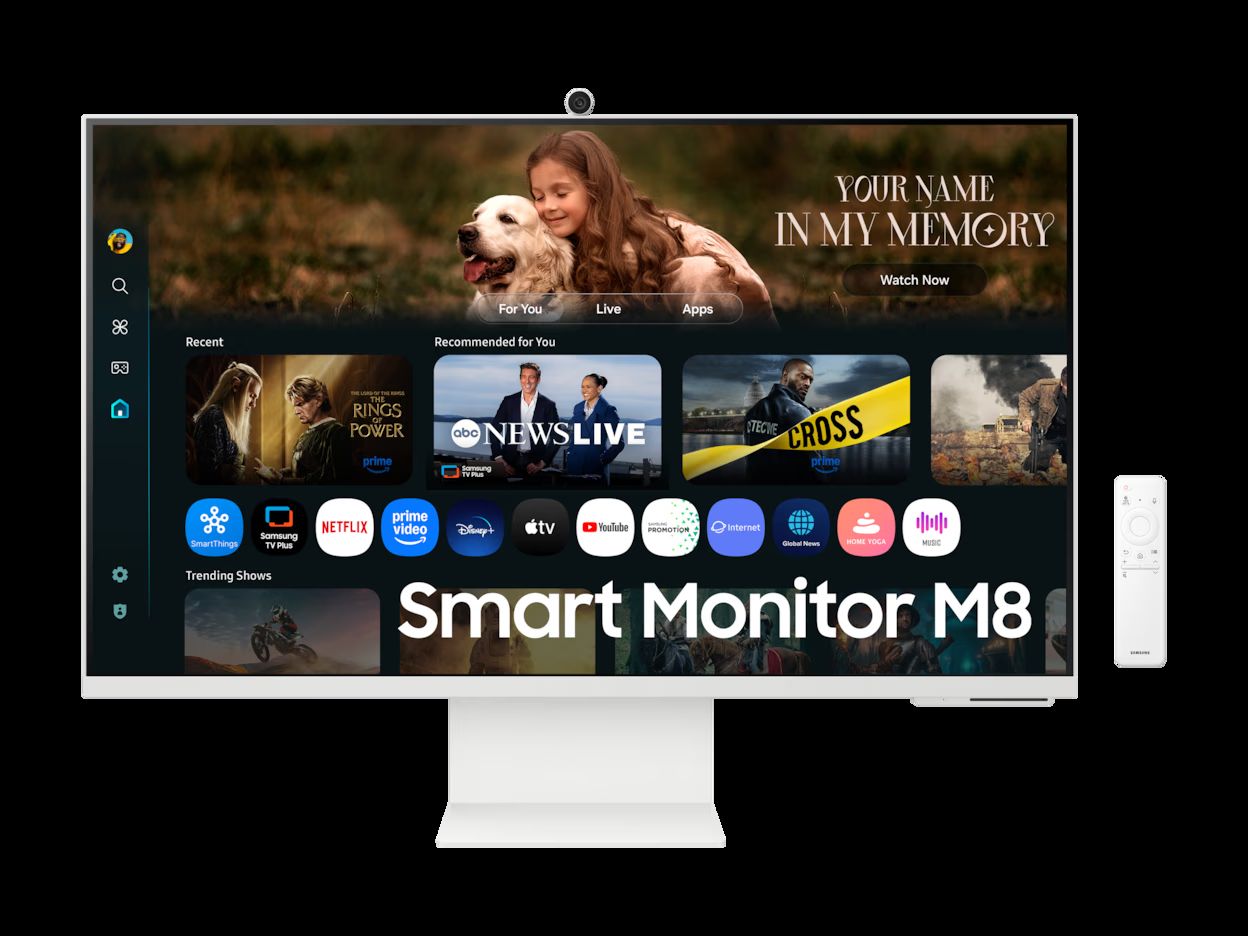 Monitor SAMSUNG LS32FM801UUXDU, 32", UHD VA, 60Hz, kamera-1