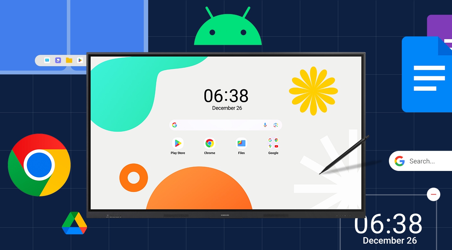 Display 65" SAMSUNG LH65WAFWLGCXEN Android touch-20