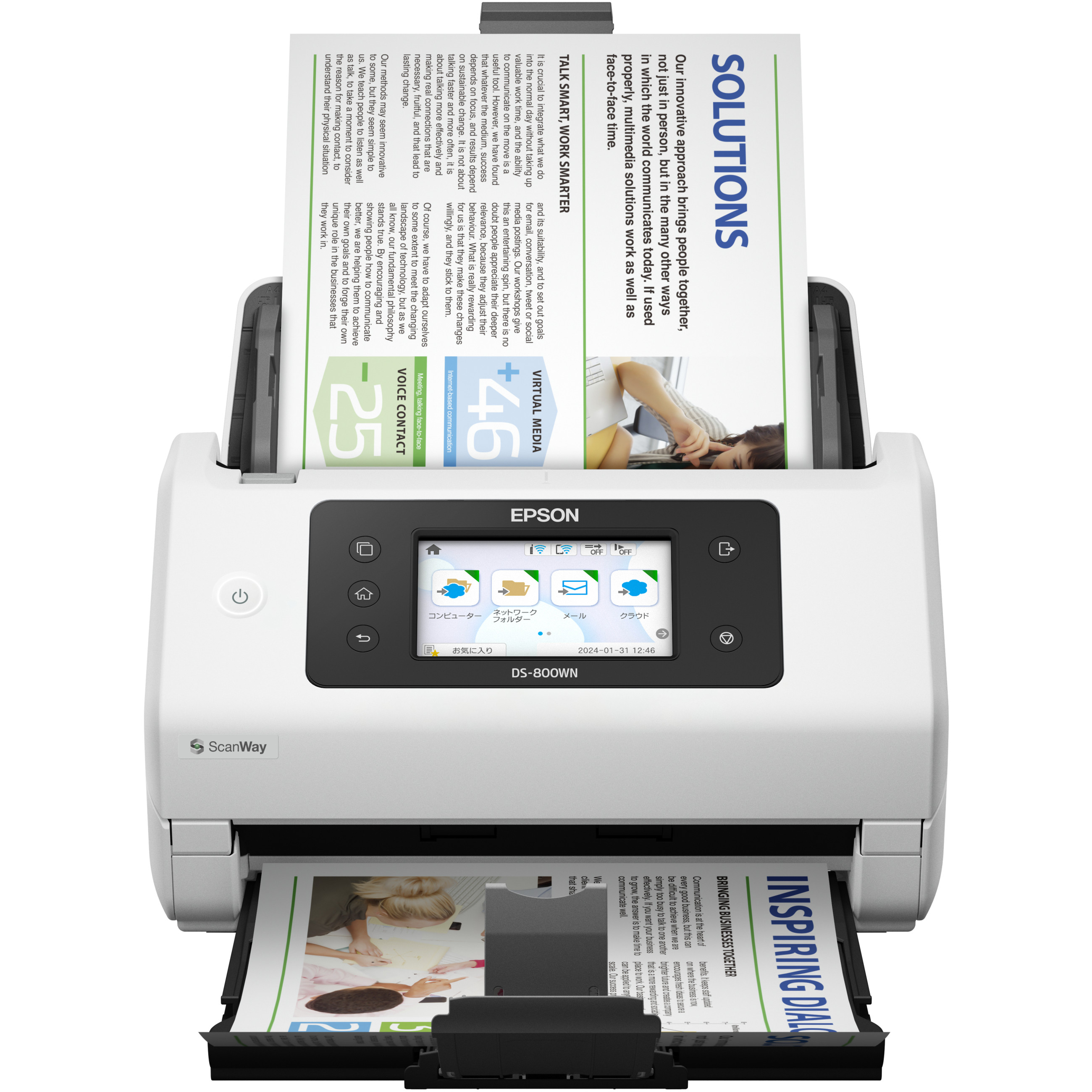 Skener EPSON A4 mrežni i Wi-Fi autonomni kompatibilan s Open Platform 50ppm/100ipm s hranilicom 100 listova-0