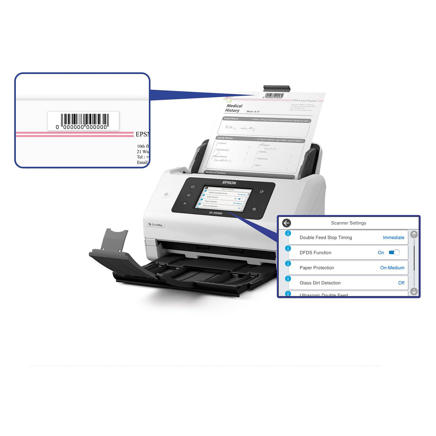 Skener EPSON WorkForce DS-900WN A4 70ppm/140ipm (mrežni, Wi-Fi, automatski feeder 100 listova)-12