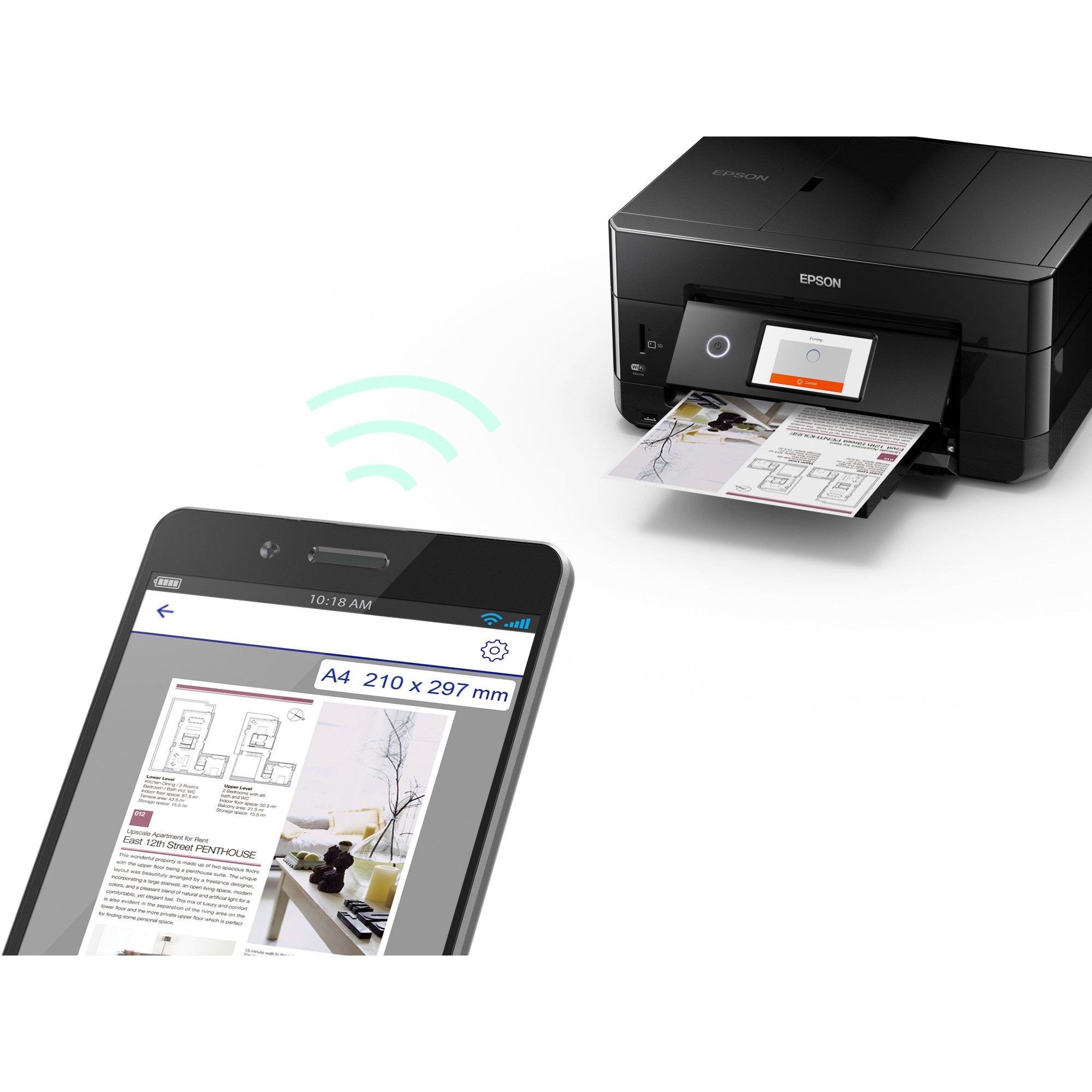 Tisak EPSON Expression Premium XP-7100 (A4, 4800x1200, 5 boja, Wi-Fi, USB, LCD)-10