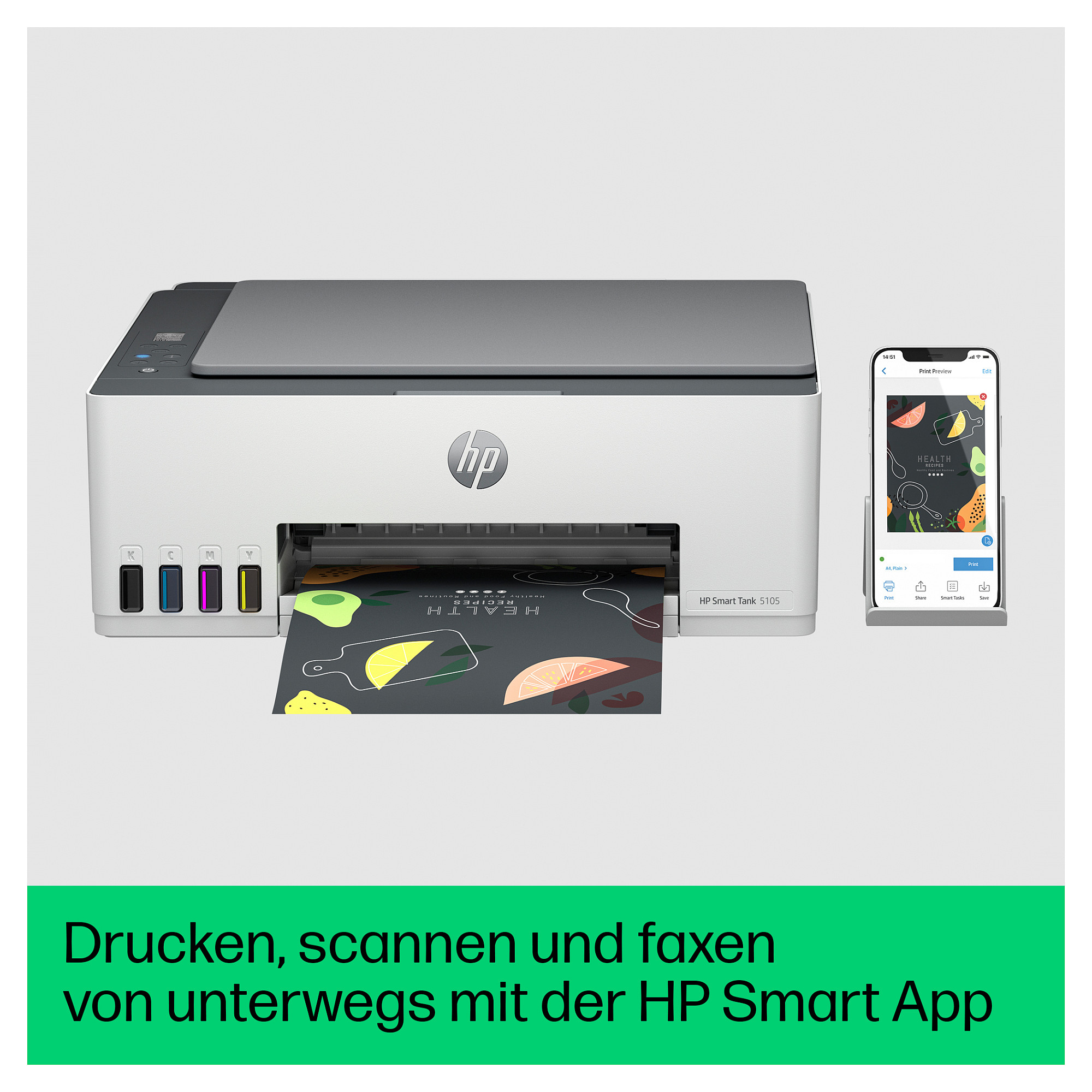 Multifunkcijski pisač HP Smart Tank 5105 A4 (Wi-Fi, Bluetooth)-18