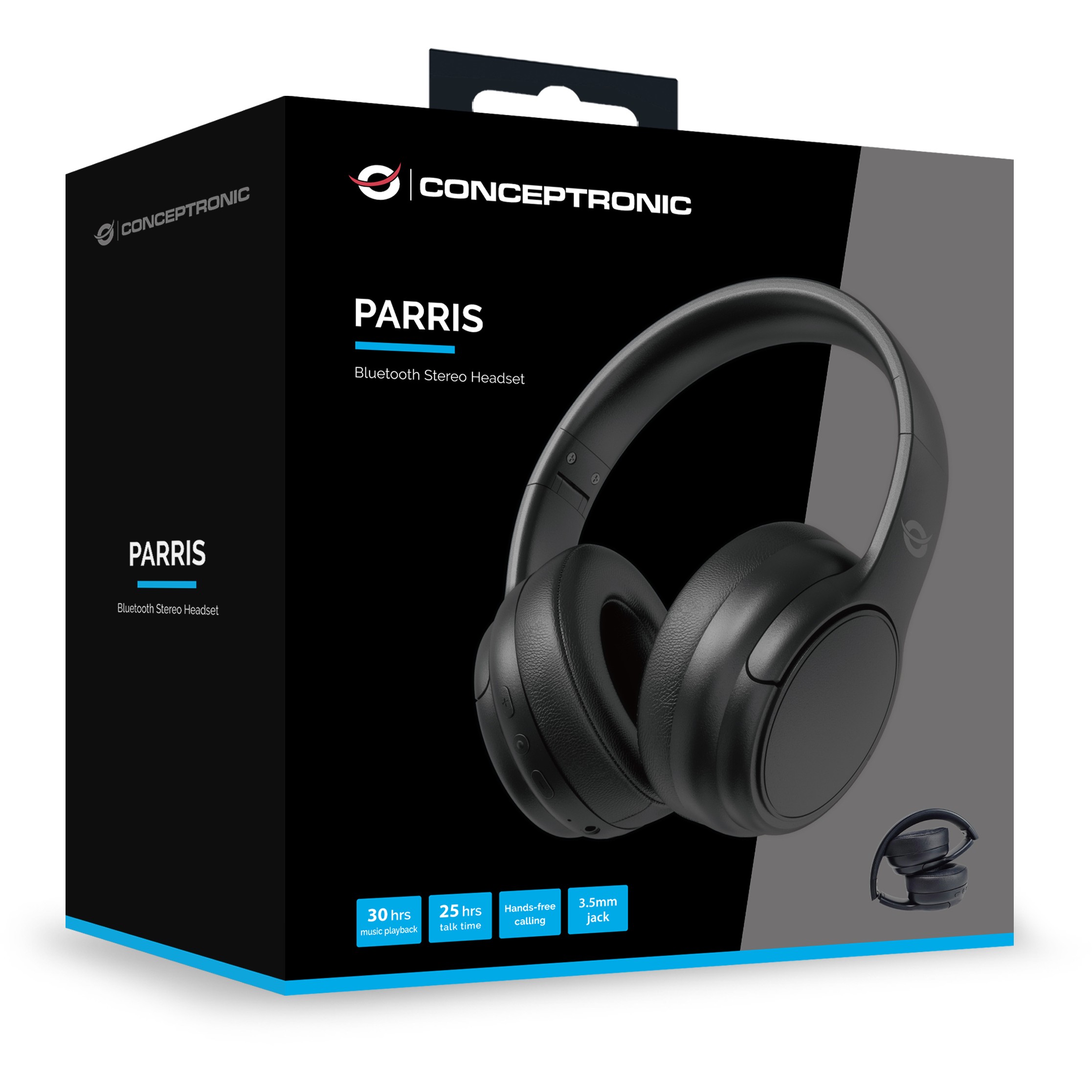 Slušalice CONCEPTRONIC Headset bežični BT 5.4 Stereo o.Bügel 25Std sw-3