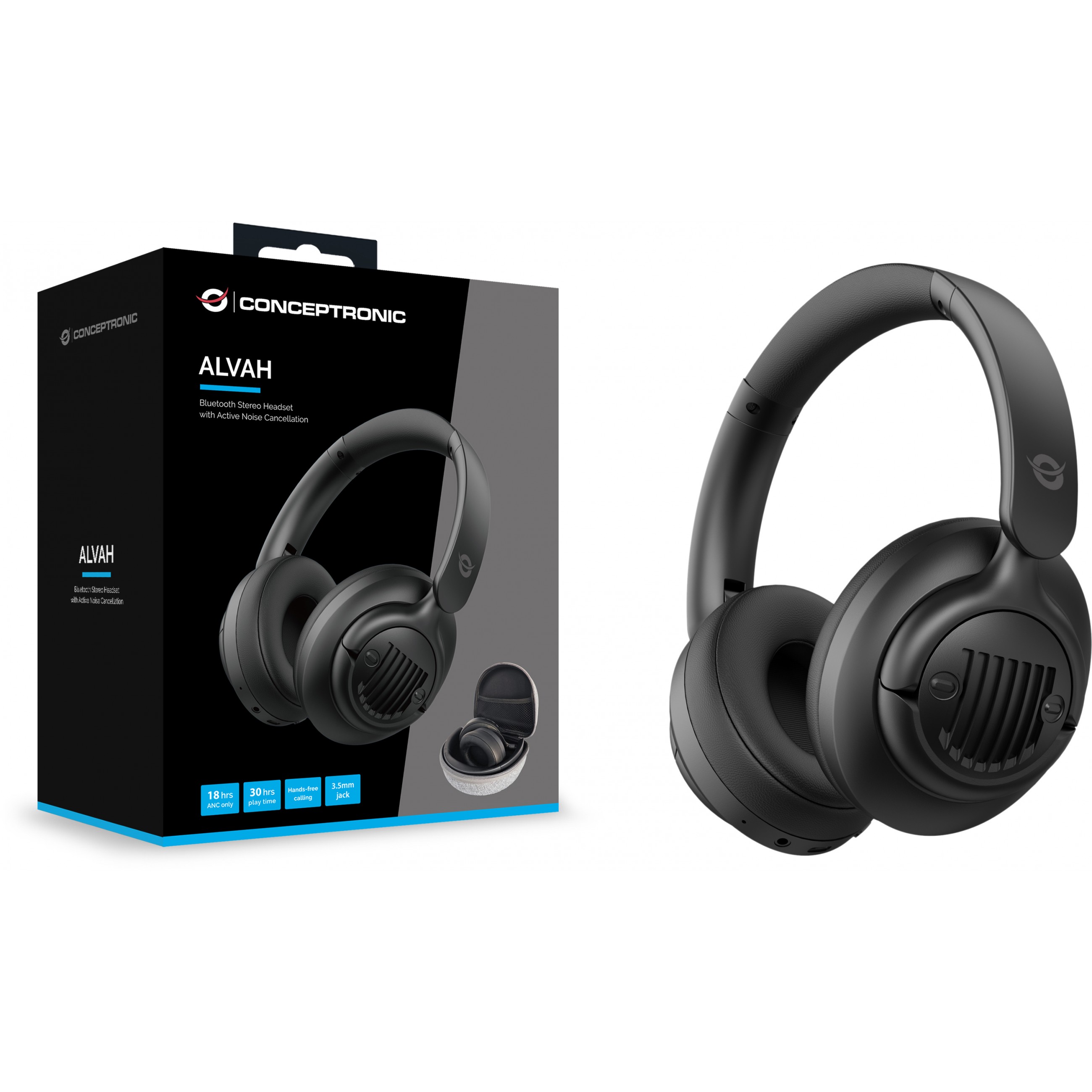 Slušalice CONCEPTRONIC Headset bežični BT 5.4 Stereo o.Bügel 25Std sw-3