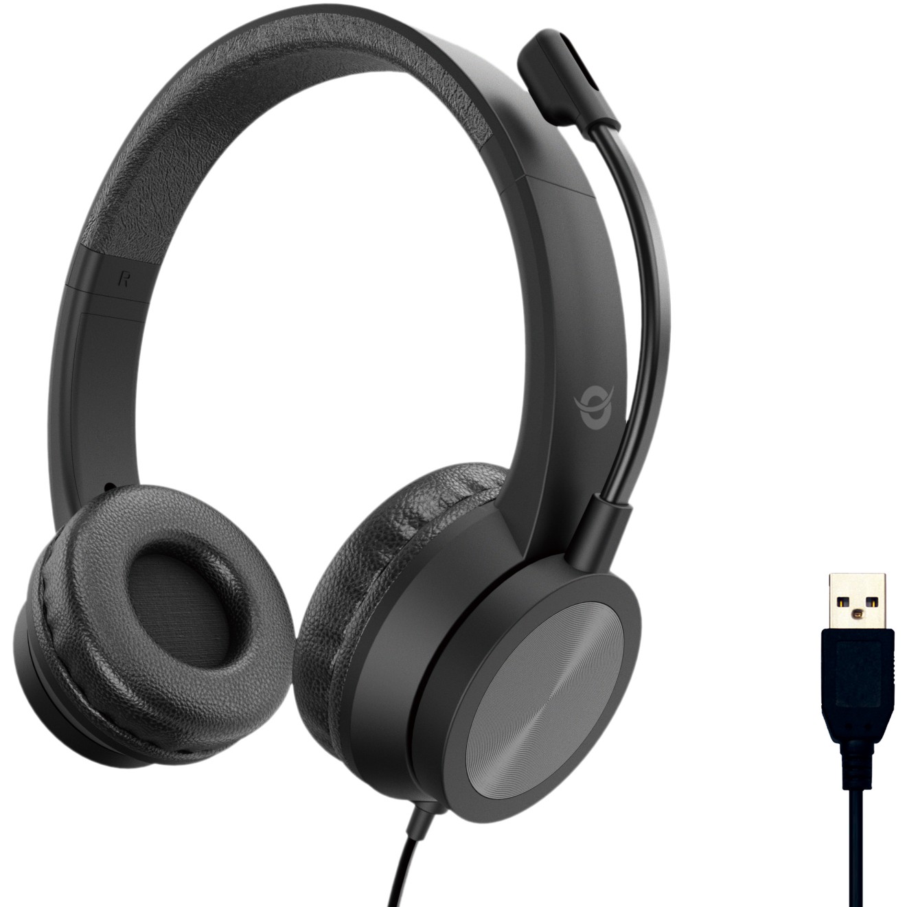 Slušalice s mikrofonom CONCEPTRONIC CCHATSTARU2B (USB-A, 2m kabel, kontrole na kabelu)-0