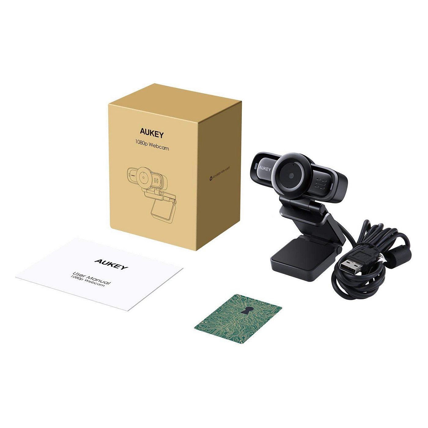 Web kamera Aukey PC-LM3 Stream Series Autofocus Full HD s 1/3"-CMOS senzorom crna-2