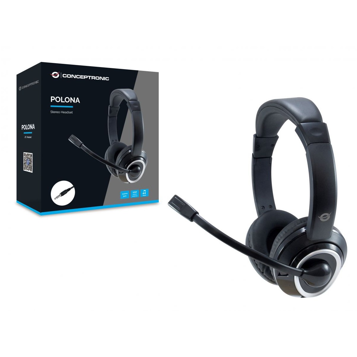 Slušalice CONCEPTRONIC Headset Klinke Mikro,int.Bed.Stereo 2.0m sw-0