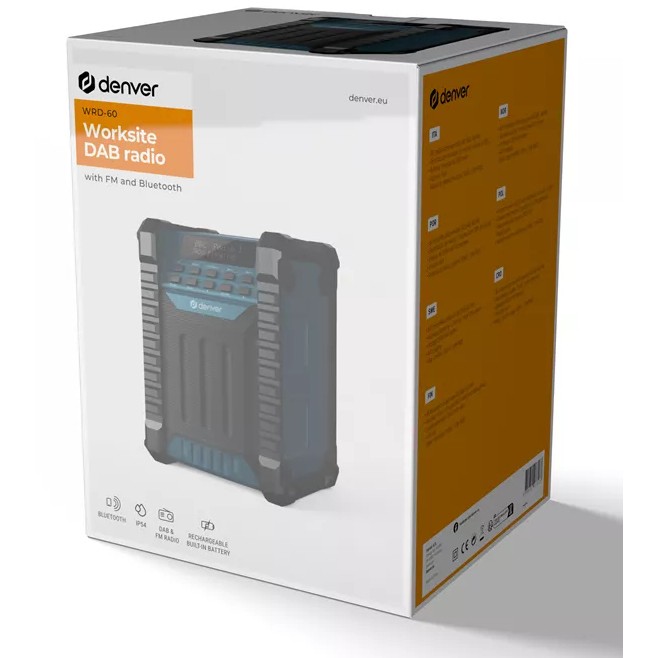 Radio DENVER WRD-60 DAB+/FM Baustellen-Radio BT Akku-4