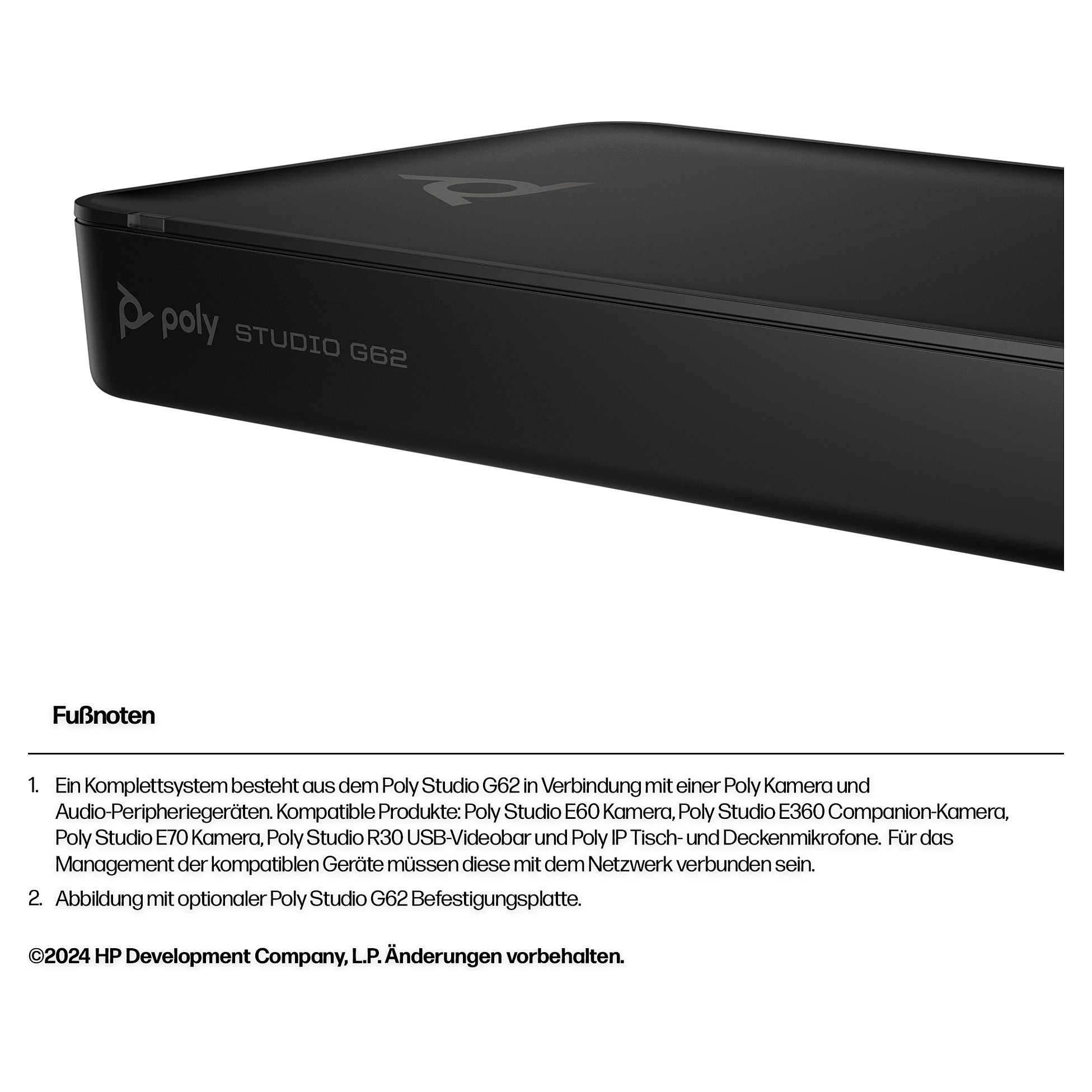 Videokonferencijski sustav HP POLY STUDIO G62 Teams-7